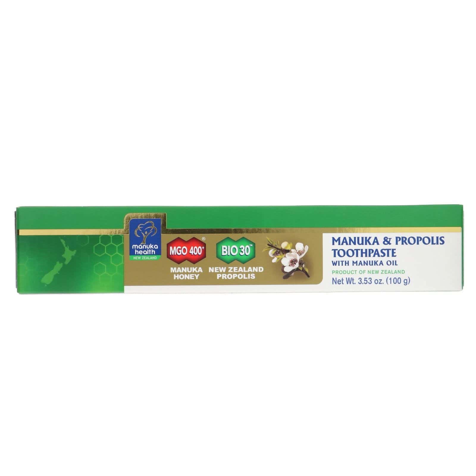 Manuka Health, Pasta dental de Manuka y propóleo con aceite de Manuka, 100 g (3,53 oz)