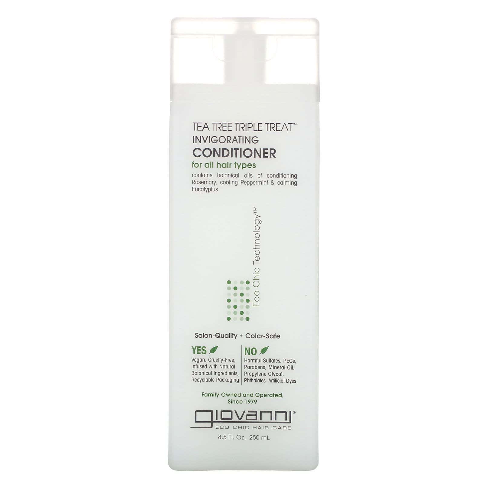 Giovanni, Acondicionador tonificante con árbol de té, triple tratamiento, 8.5 fl oz (250 ml)