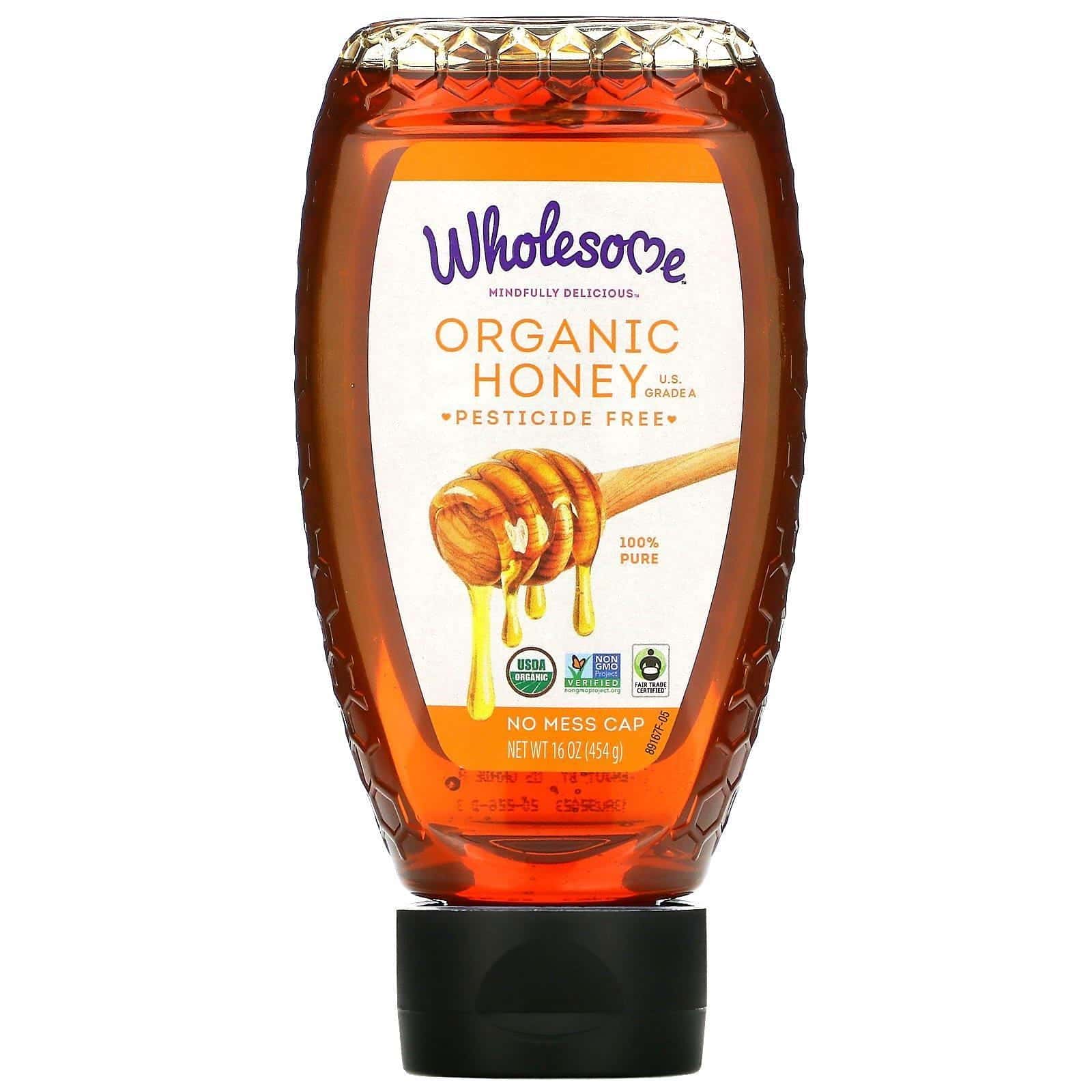 Wholesome, Miel Orgánica de Comercio Justo, 16 oz (454 g)