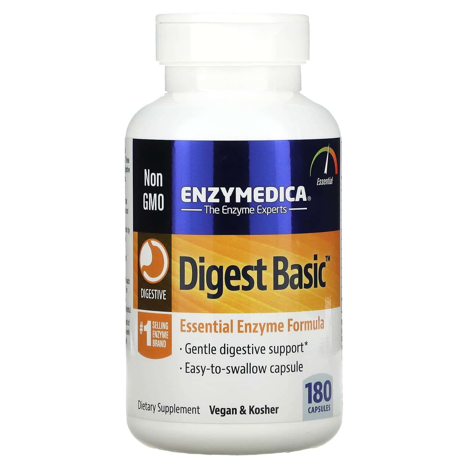 Enzymedica, Digest Basic, Refuerzo digestivo, 180 cápsulas