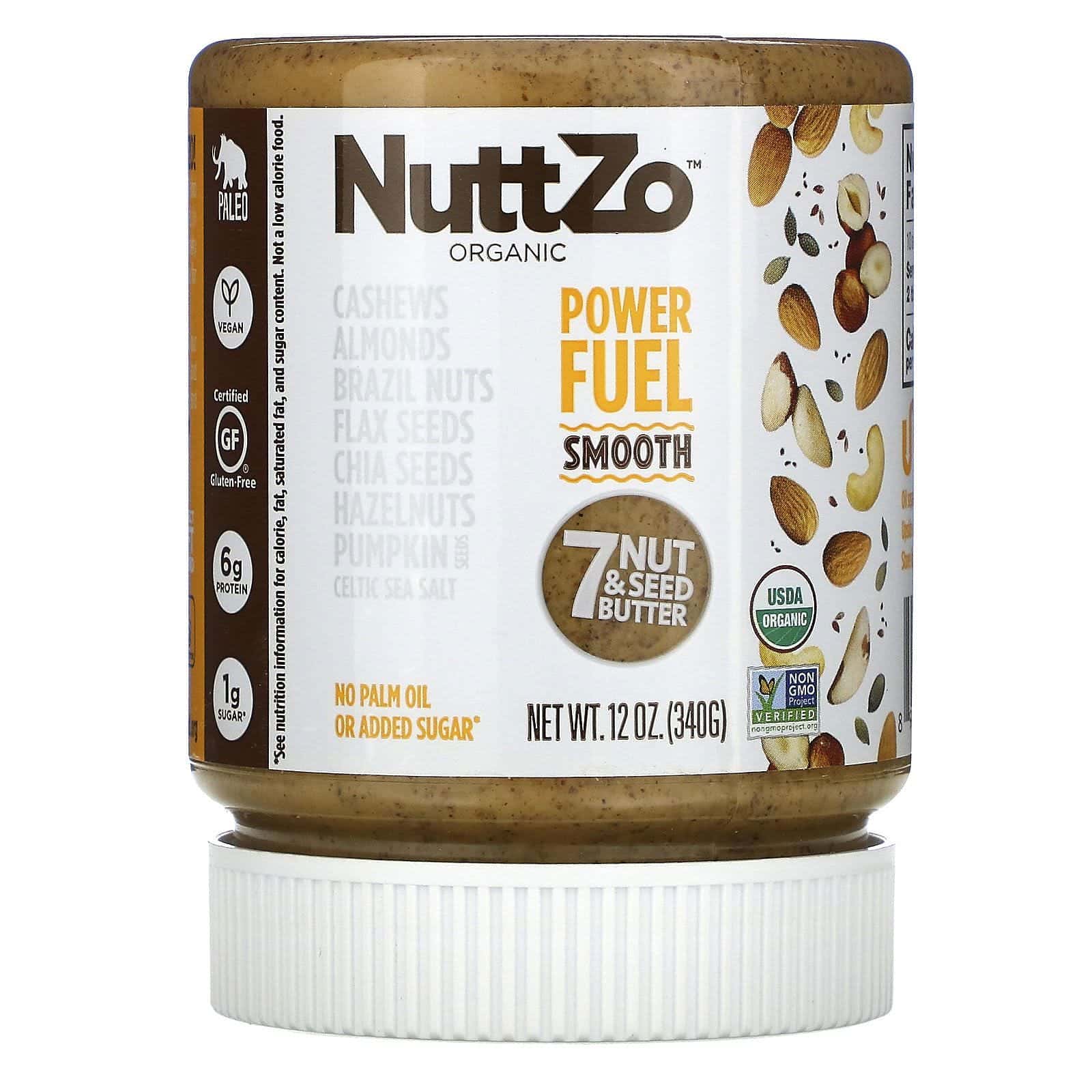 Nuttzo, Paleo Organic Power Fuel, Smooth, 12 oz (340 g)