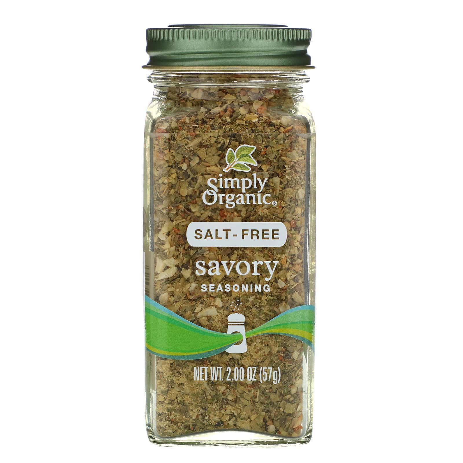 Simply Organic, Condimento sin sal, sabor salado, 57 g (2 oz)