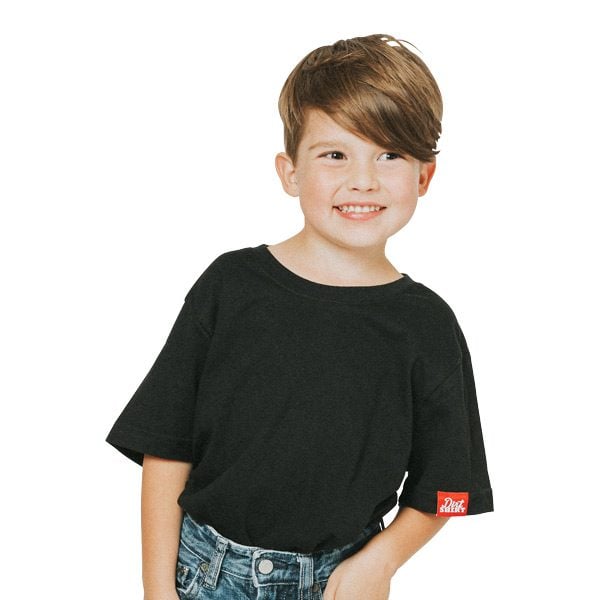 Playera para Niños de Cuello Redondo de Algodón Organico Dirt Shirts