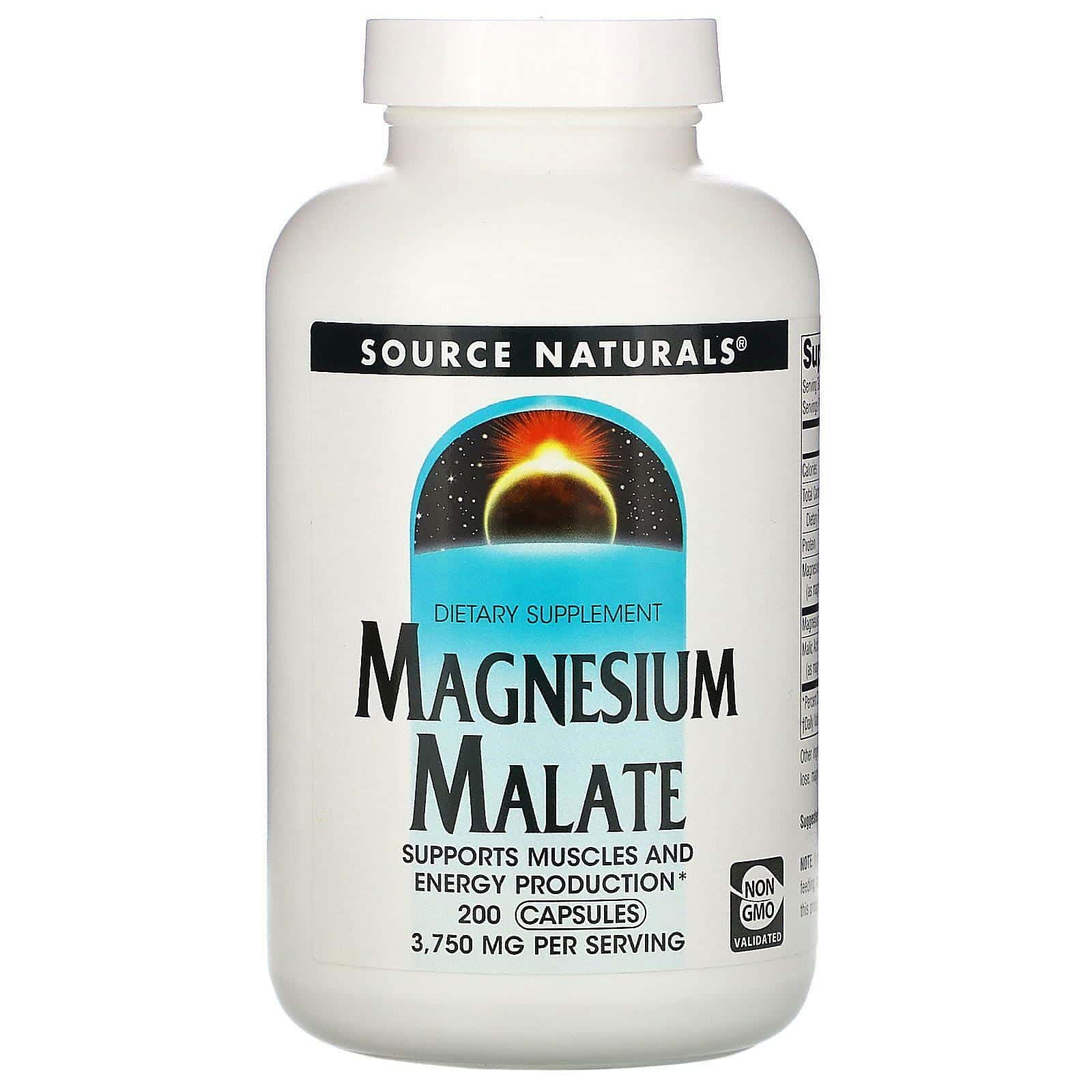 Source Naturals, Magnesium Malate, 3,750 mg, 200 Capsules