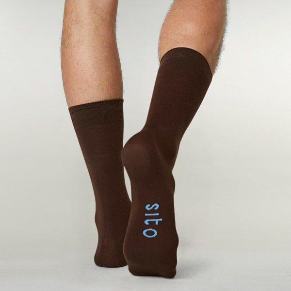 Paquete de 3 pares de calcetas de algodón orgánico SITO para hombre