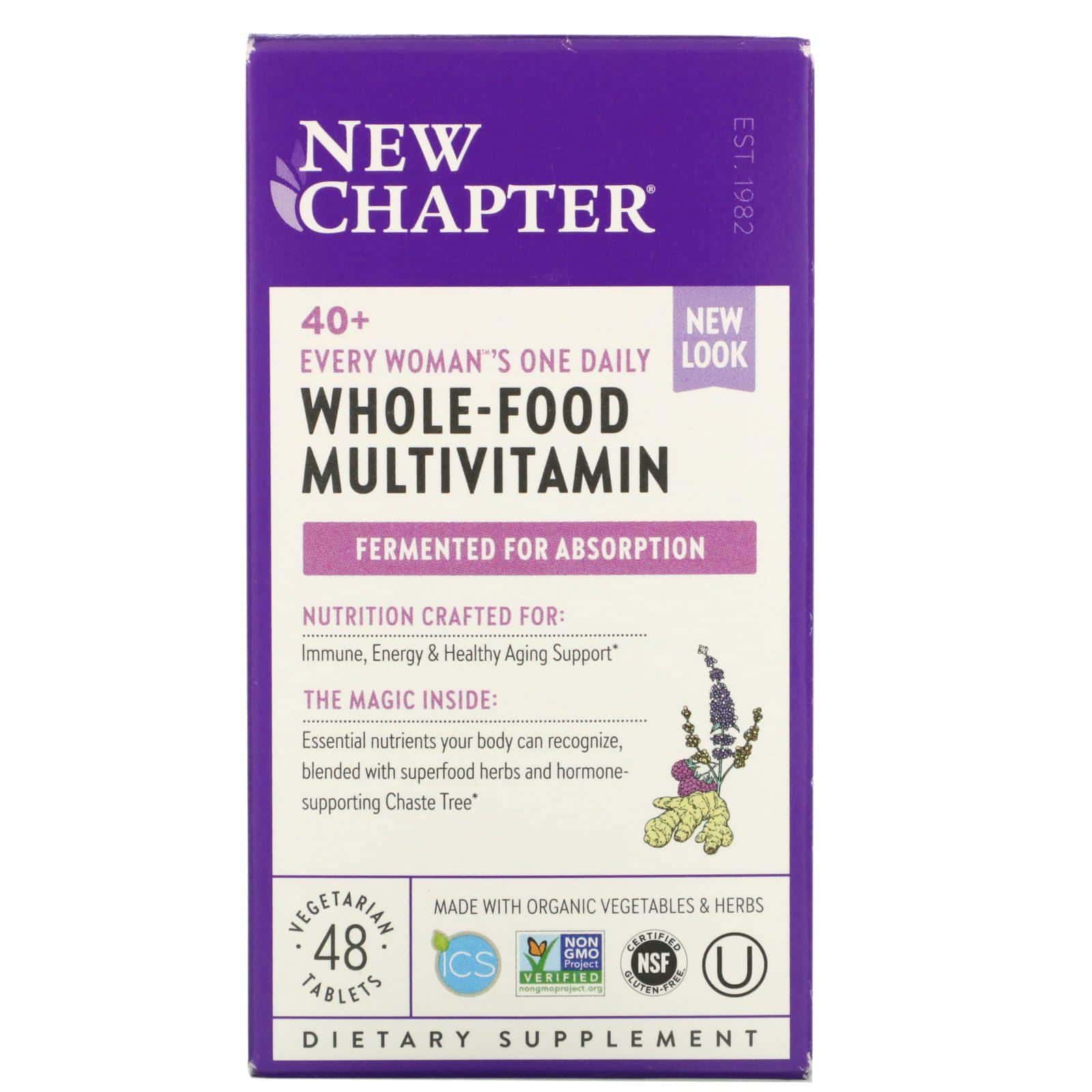 New Chapter, Every Woman's One Daily Multi 40+, 48 comprimidos vegetarianos
