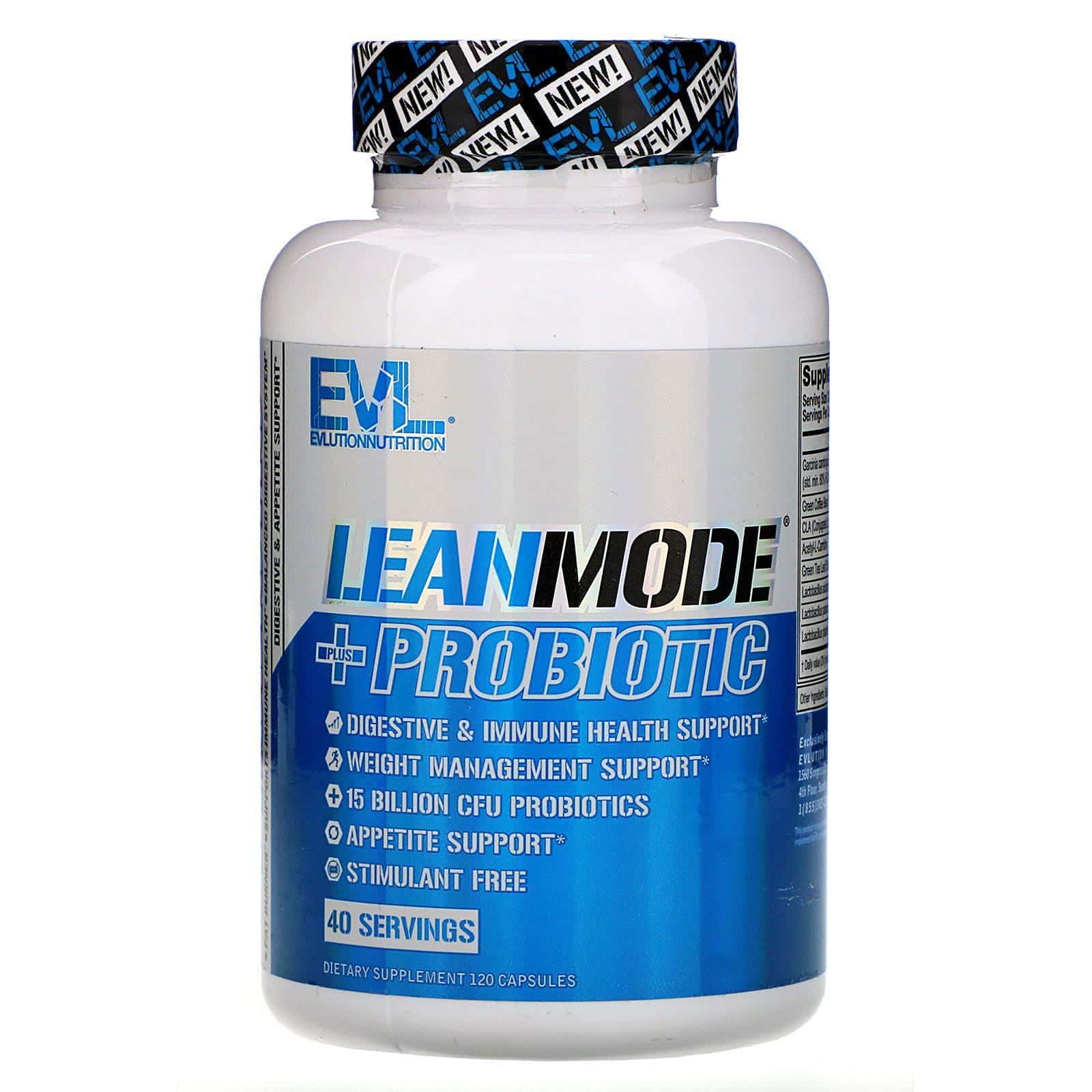 EVLution Nutrition, LeanMode + probióticos, 120 cápsulas