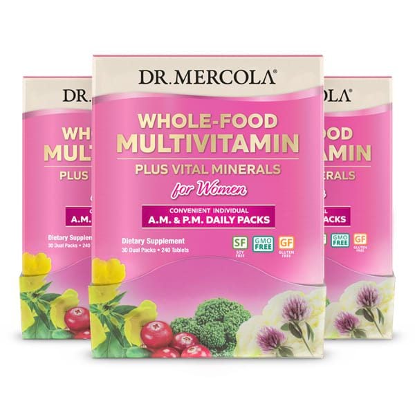 Sobrecitos Diarios de Multivitaminas de Alimentos Enteros para Mujeres