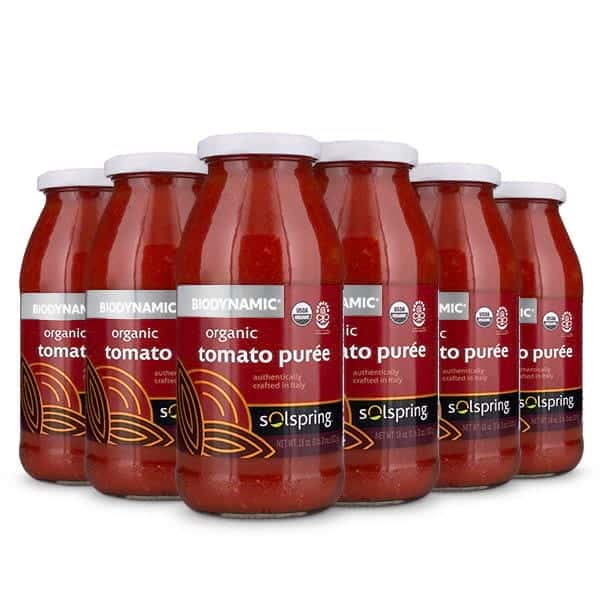 Puré de Jitomates Orgánicos Solspring® Biodynamic® (18 oz.)