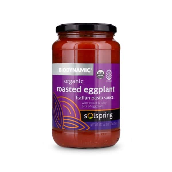 Salsa Italiana para Pasta Orgánica Roasted Eggplant Solspring® Biodynamic® (19.70 oz.)