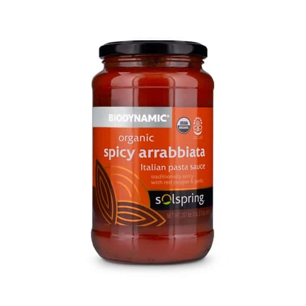 Salsa Italiana para Pasta Orgánica Spicy Arrabbiata Solspring® Biodynamic® (19.70 oz.)