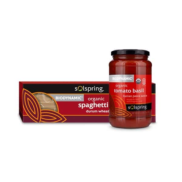 Paquete Clásico de Pastas y Salsa Solspring® Biodynamic®