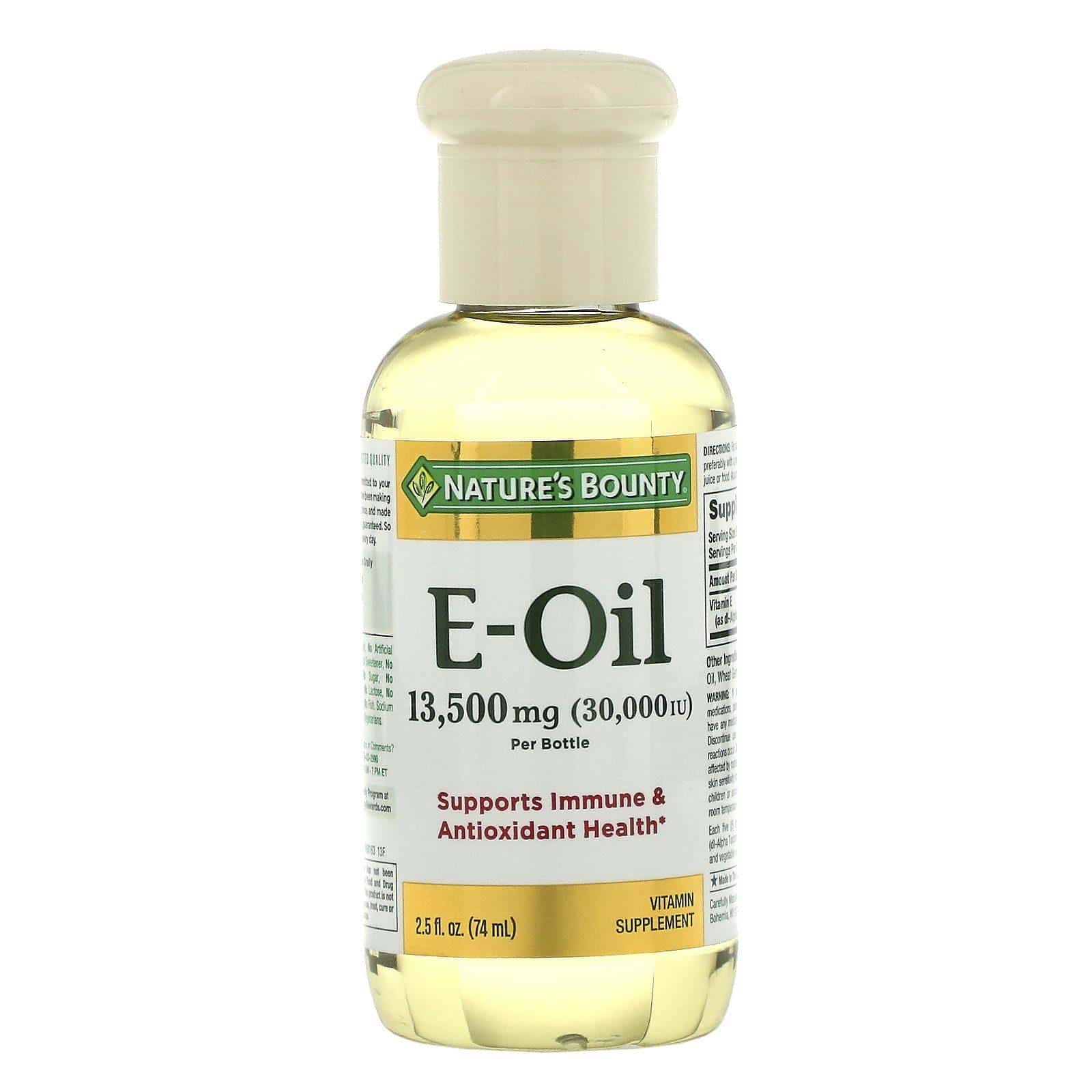 Nature's Bounty, Vitamina E en aceite, 30,000 UI, 2.5 fl oz (74 ml)
