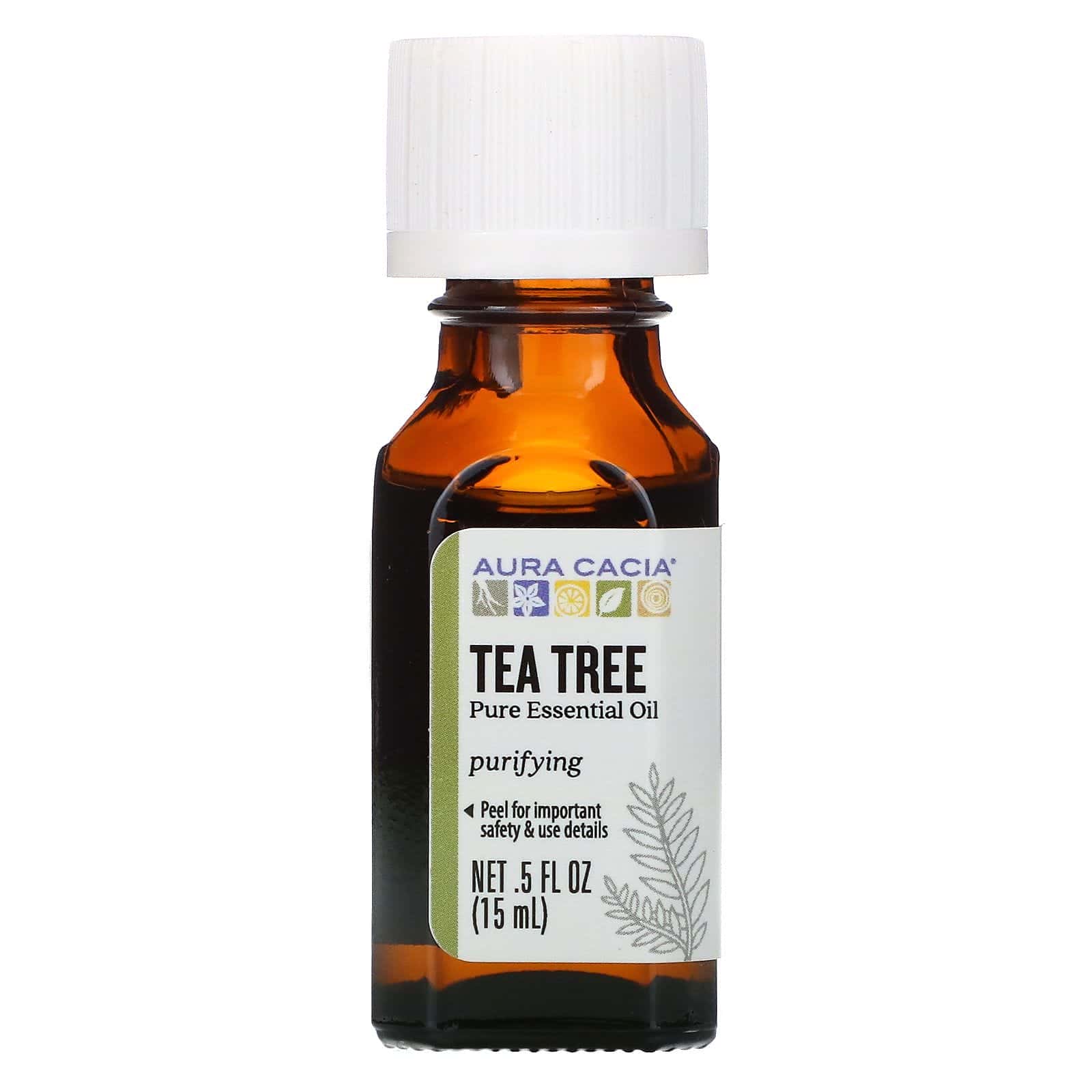 Aura Cacia, Aceite esencial puro, Árbol del té, 15 ml (0,5 oz. líq.)