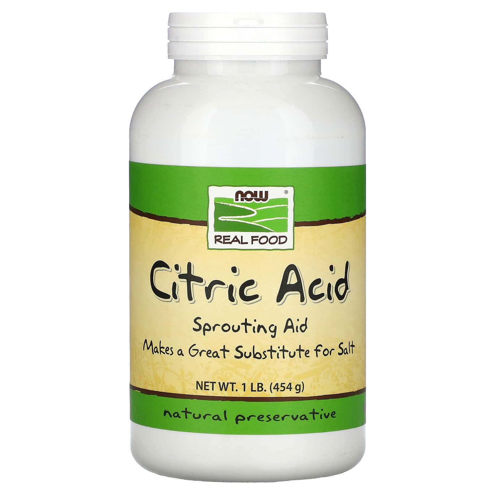 Now Foods, Ácido cítrico, 454 g (1 lb)
