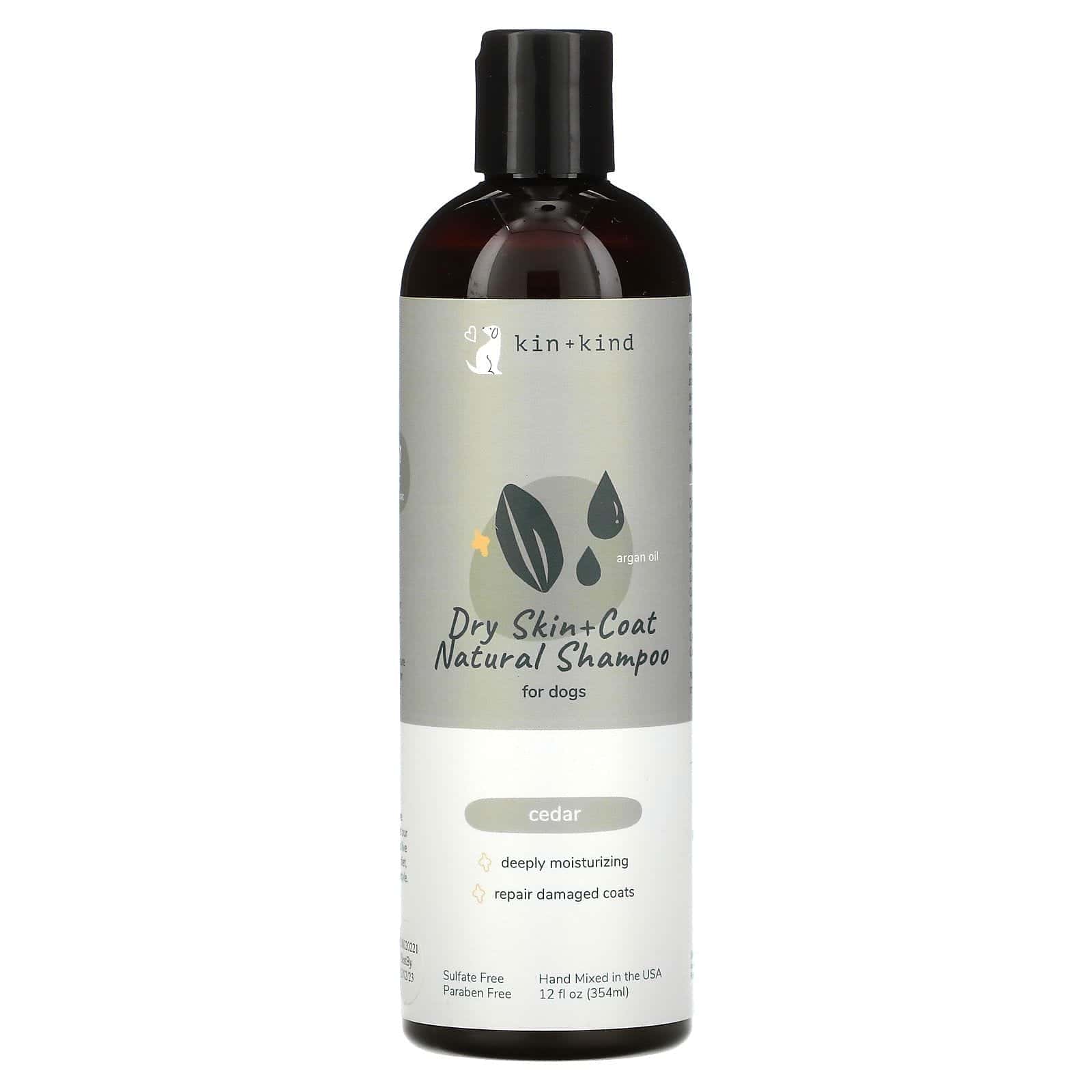 Kin+Kind, Dry Skin + Coat Natural Shampoo For Dogs, Cedar, 12 fl oz (354 ml)