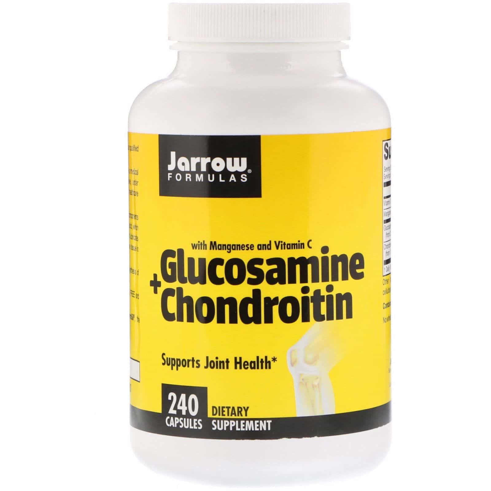 Jarrow Formulas, Glucosamina y condroitina, 240 cápsulas
