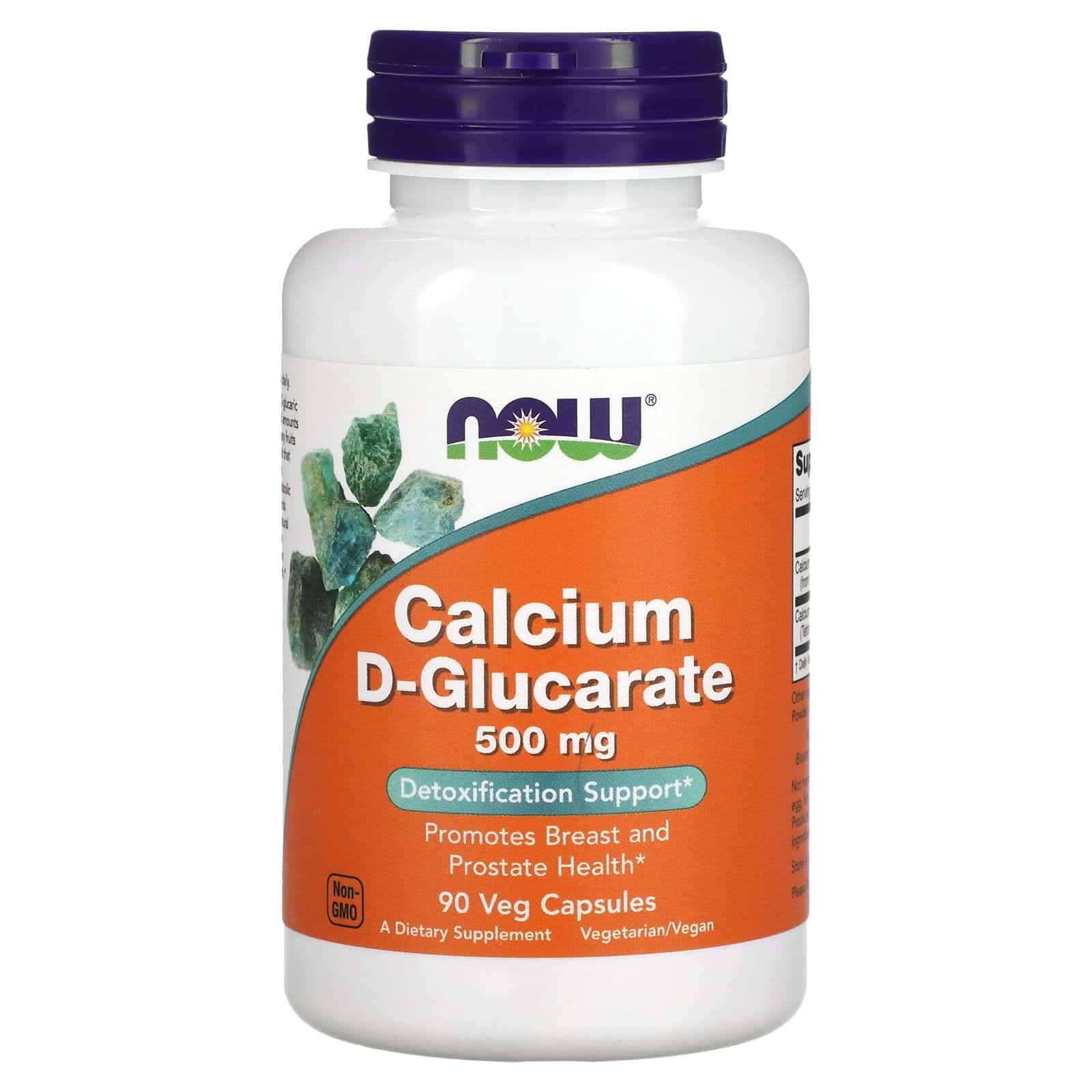 NOW Foods, D-glucarato de calcio, 500 mg, 90 cápsulas vegetales