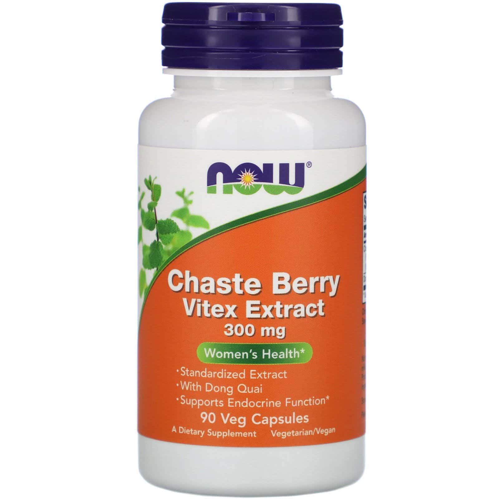 Now Foods, Extracto de Saucegatillo Vitex, 300 mg, 90 cápsulas vegetales