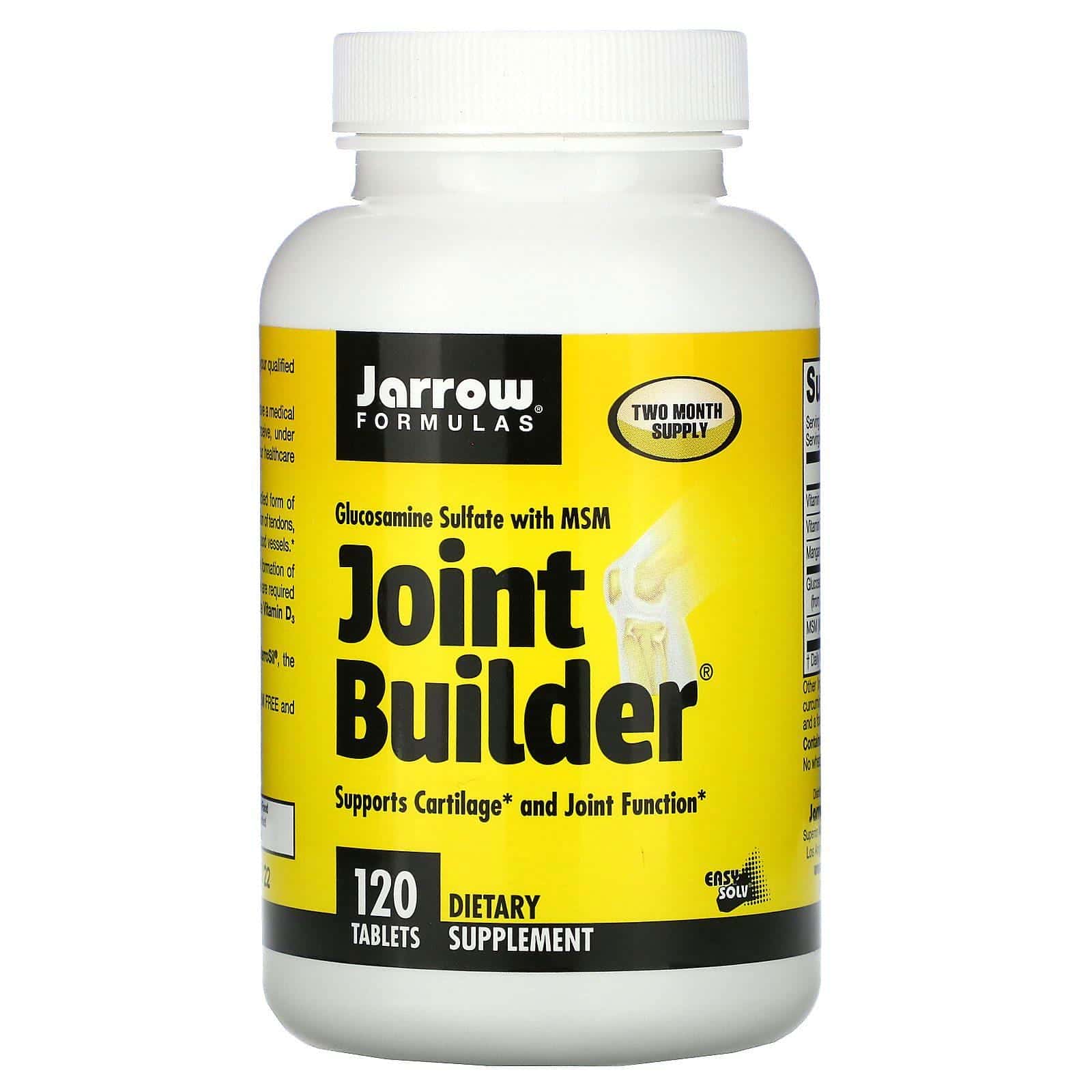 Jarrow Formulas, Joint Builder, Glucosamine Sulfate with MSM, 120 Tablets