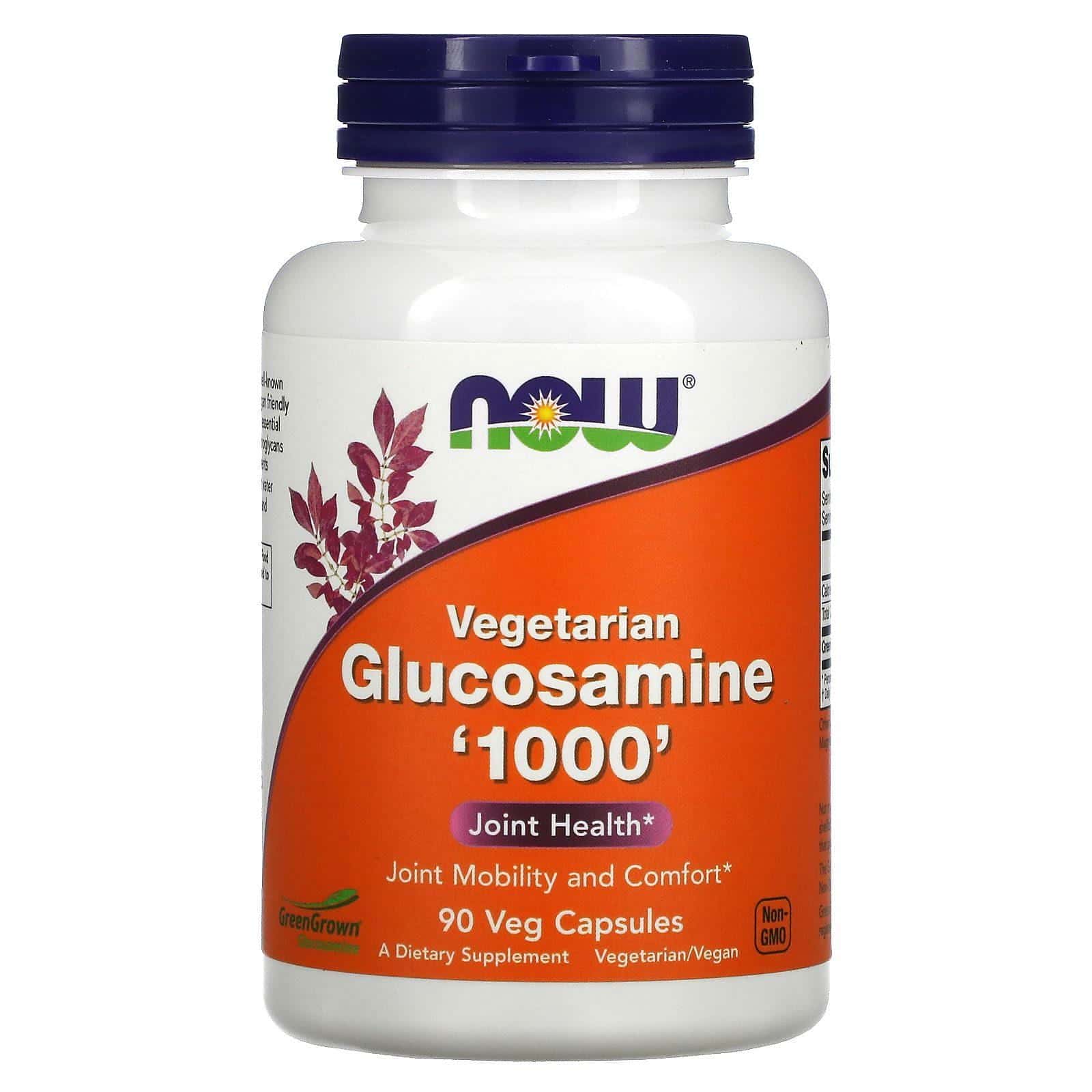Now Foods, Glucosamina vegetariana '1000', 90 cápsulas vegetales