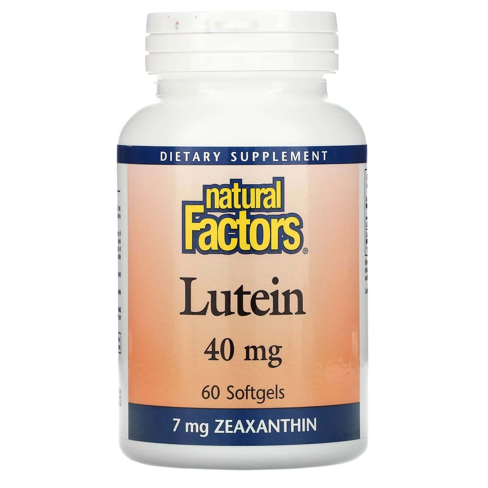Natural Factors, Luteína, 40 mg, 60 cápsulas blandas
