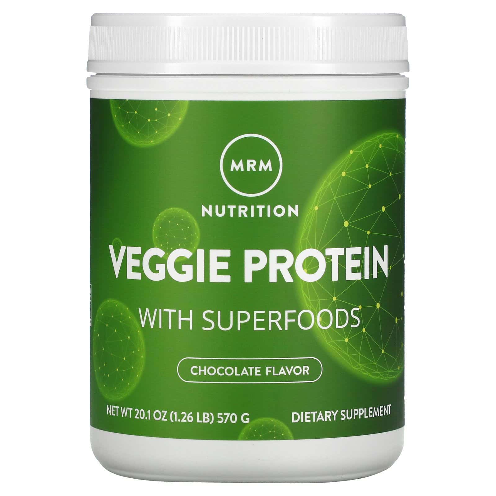 MRM, Nutrition, Veggie Protein with Superfoods, Chocolate, 20.1 oz (570 g)