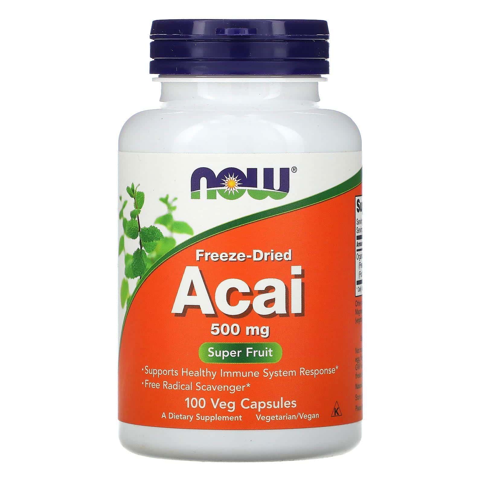 Now Foods, Acido Liofilizado, 500 mg, 100 cápsulas vegetales