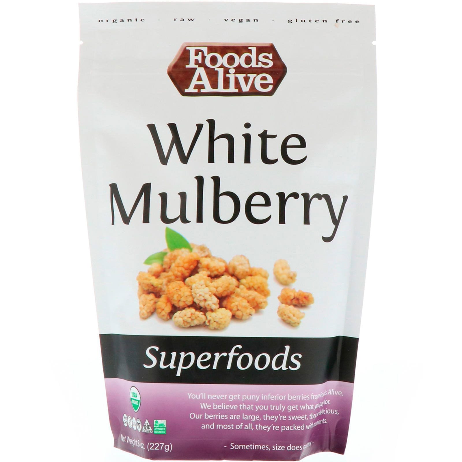 Foods Alive, Superalimentos, morera blanca, 8 oz (227 g)