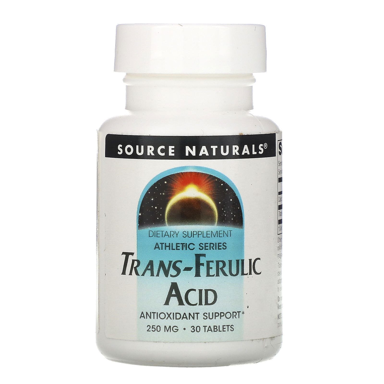 Source Naturals, Ácido trans-ferúlico, 250 mg, 30 tabletas