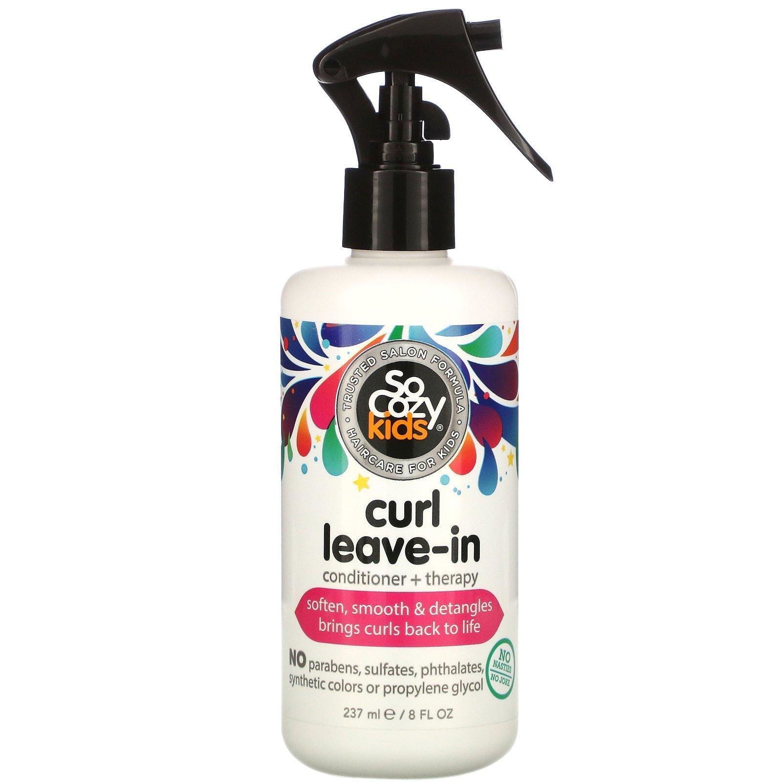 SoCozy, Acondicionador sin enjuague y tratamiento para rizos, Niños, 237 ml (8 oz. líq.)