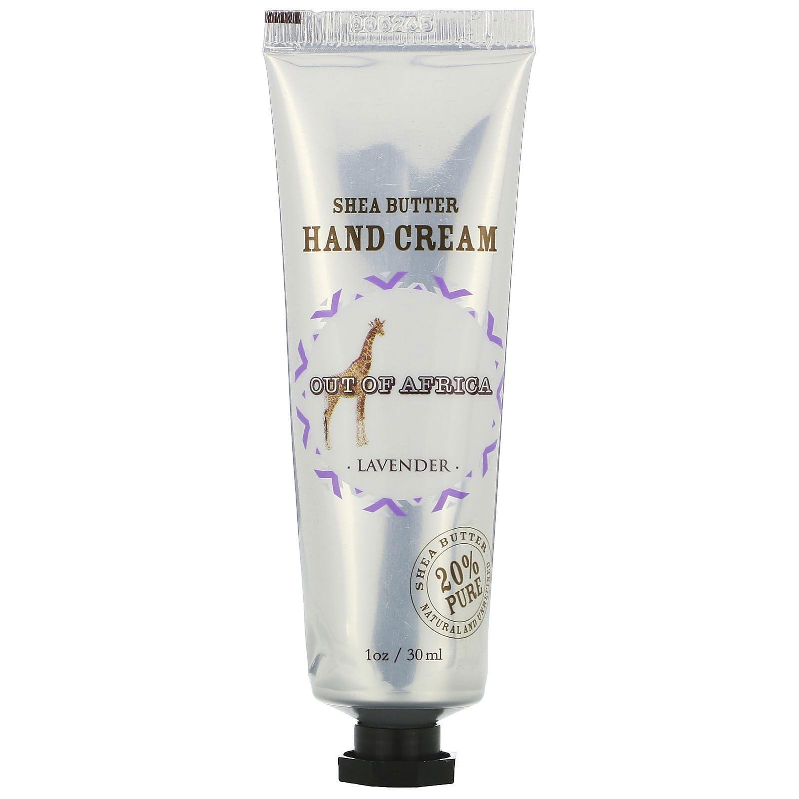Out of Africa, Crema para manos de manteca de karité premium, lavanda, 1 oz (30 ml)