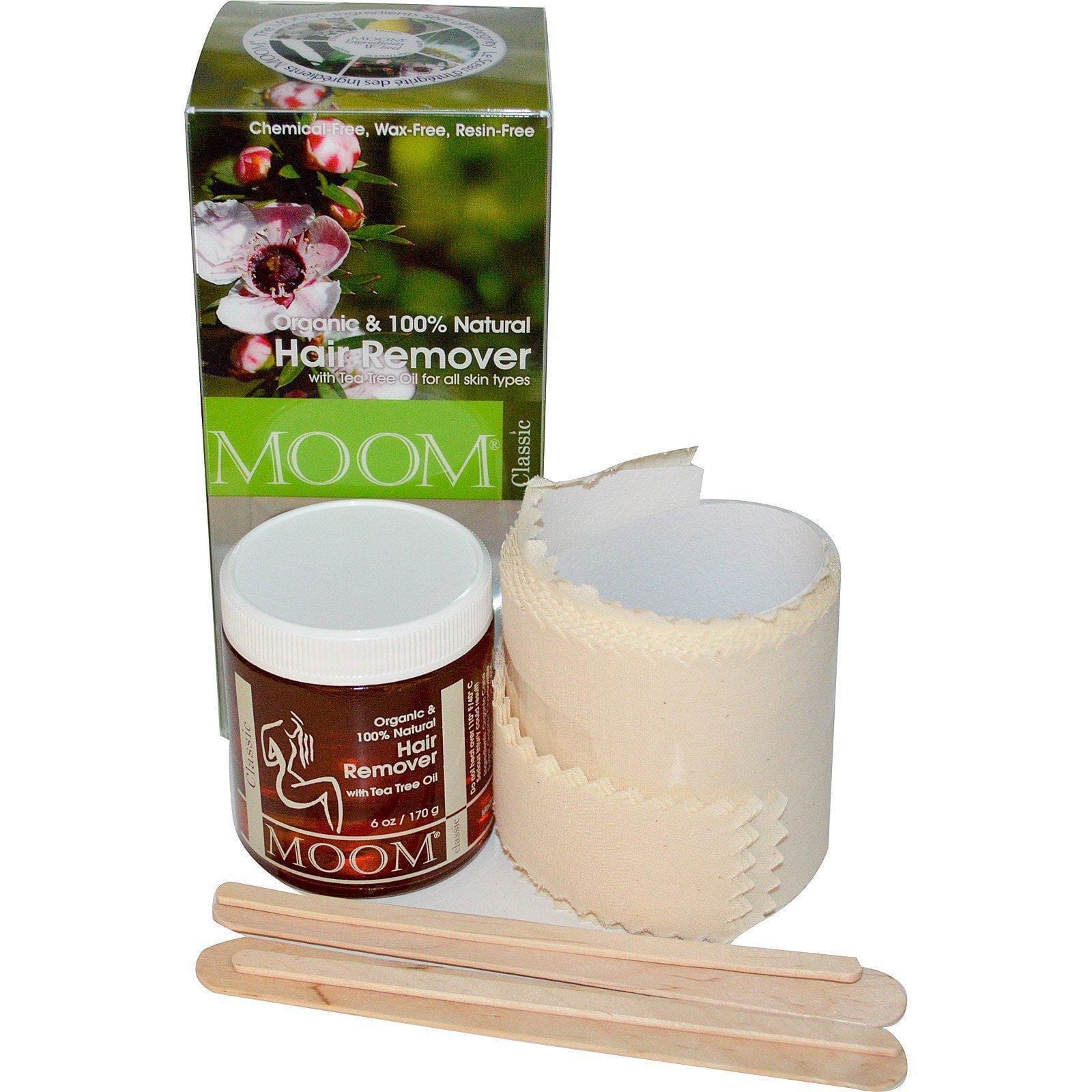 Moom, Removedor Orgánico de Vello, con Aceite de Árbol de Té, Clásico, 6 oz (170 g)