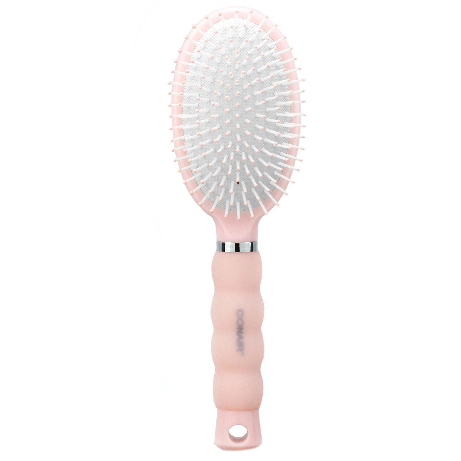 Conair, Cepillo con almohadilla para desenredar y modelar cabello, con práctico mango de gel, Gel Grips, 1 cepillo