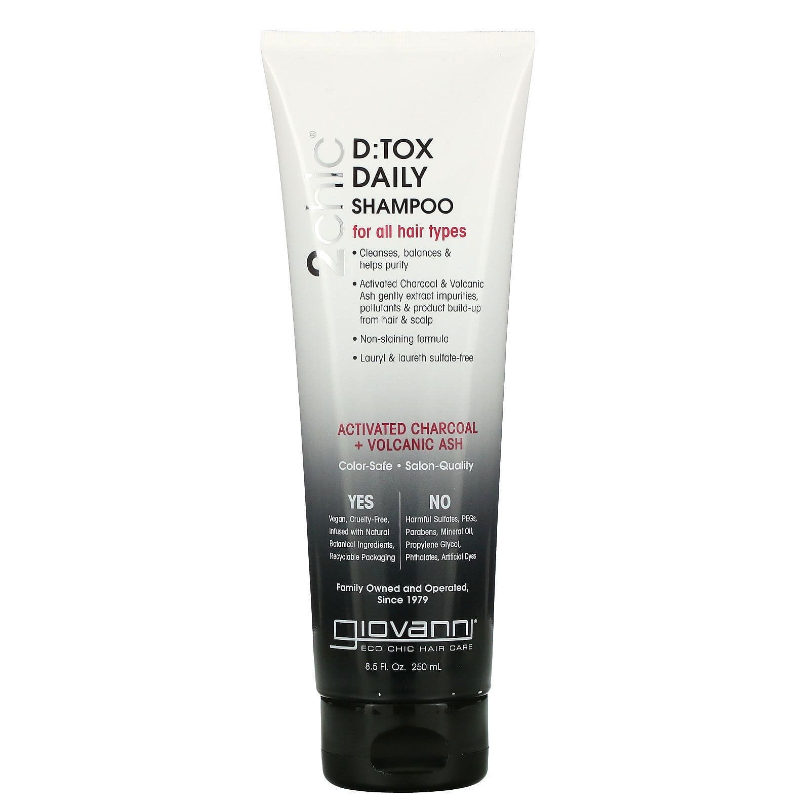 Giovanni, 2chic, Dtox, Daily Shampoo, 8.5 fl oz (250 ml)