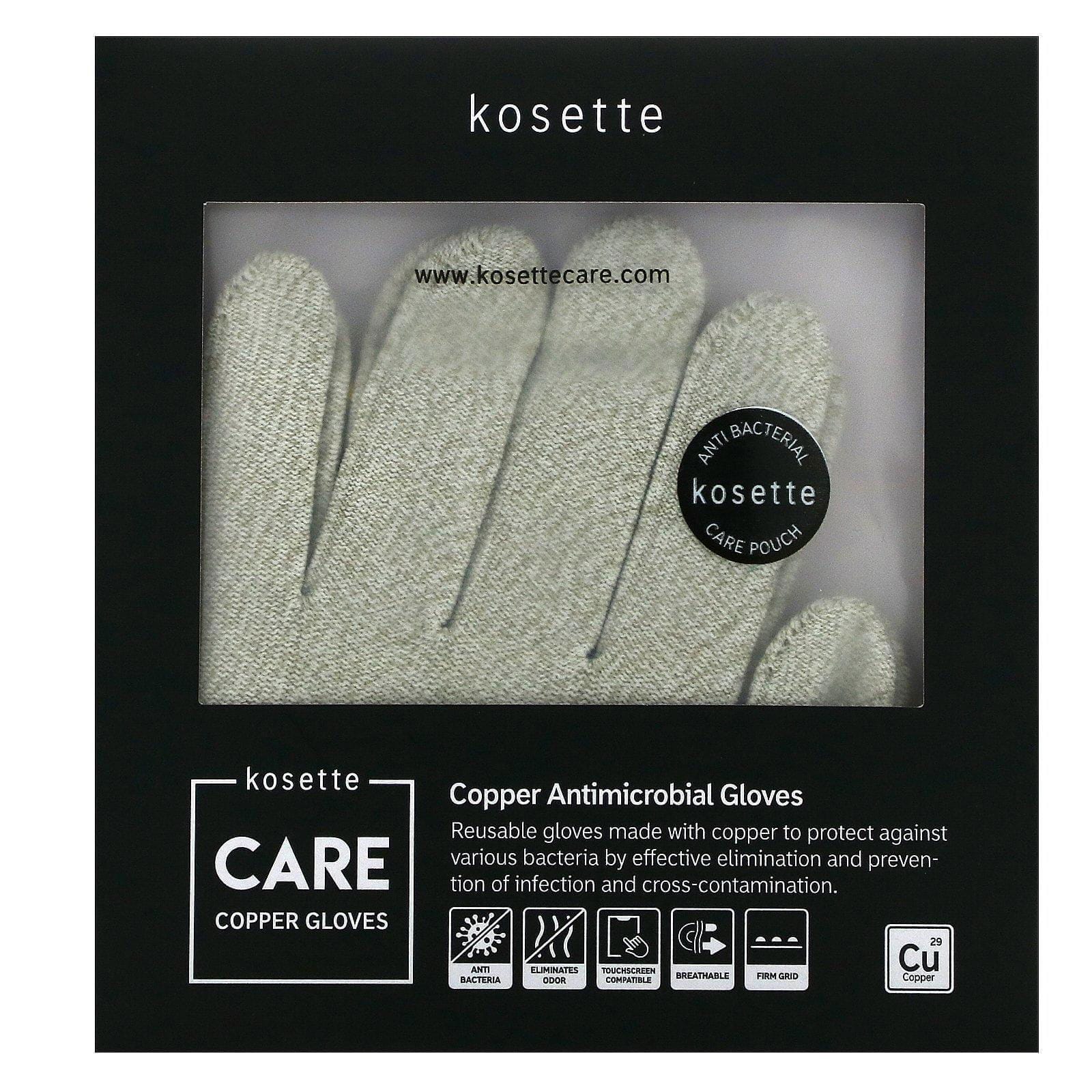 Kosette, Guantes antimicrobianos de cobre, Medianos, 1 par