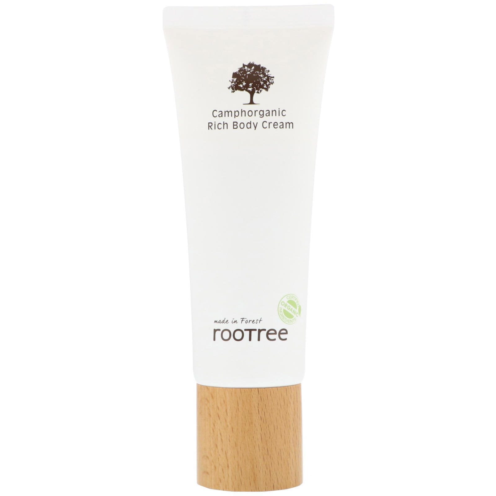 Rootree, Camphorganic Rich Body Cream, 5.07 fl oz (150 g)