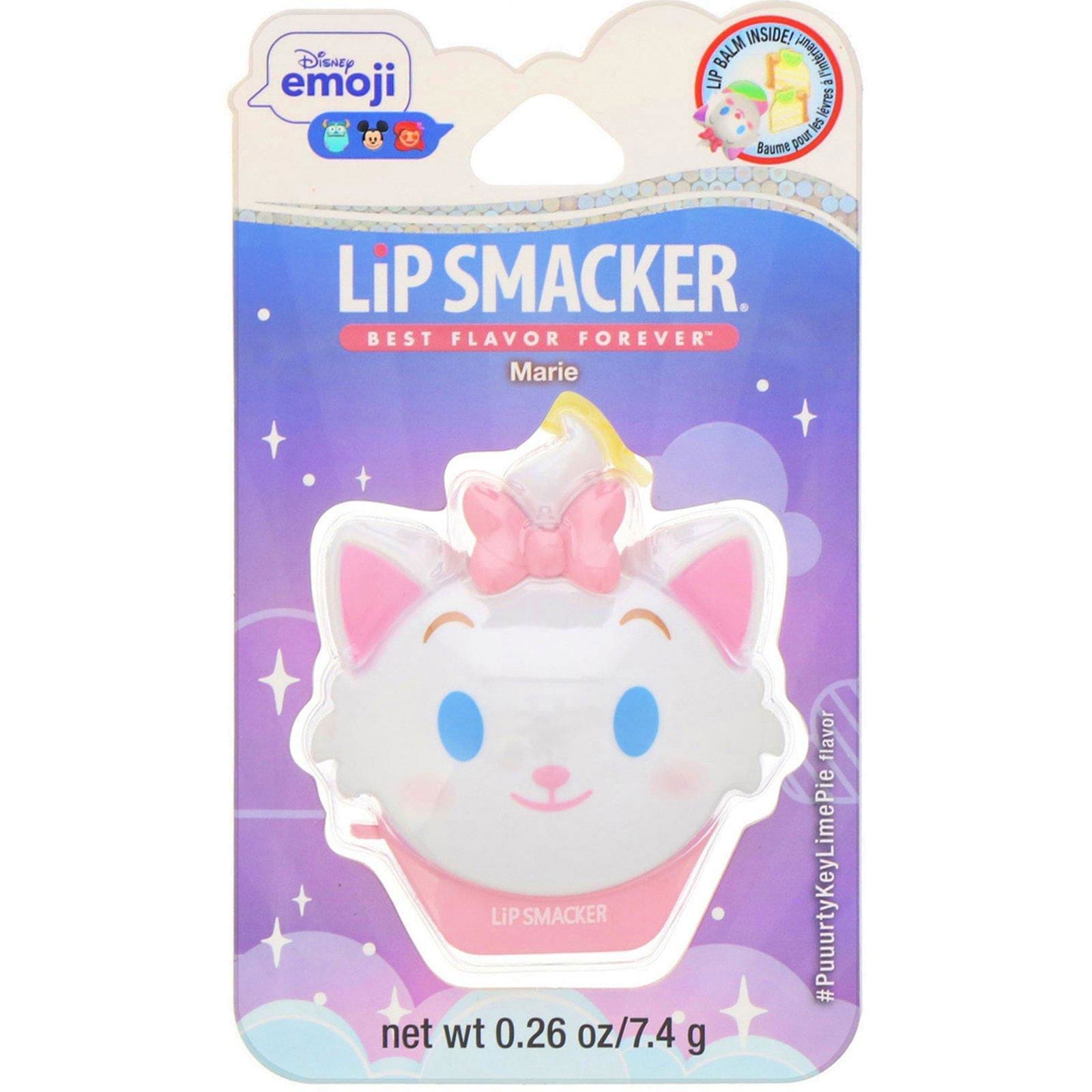 Lip Smacker, Disney Emoji, Bálsamo para labios, Marie, #PuuurtyKeyLimePie, Sabor pastel de lima, 7,4 g (0,26 oz)