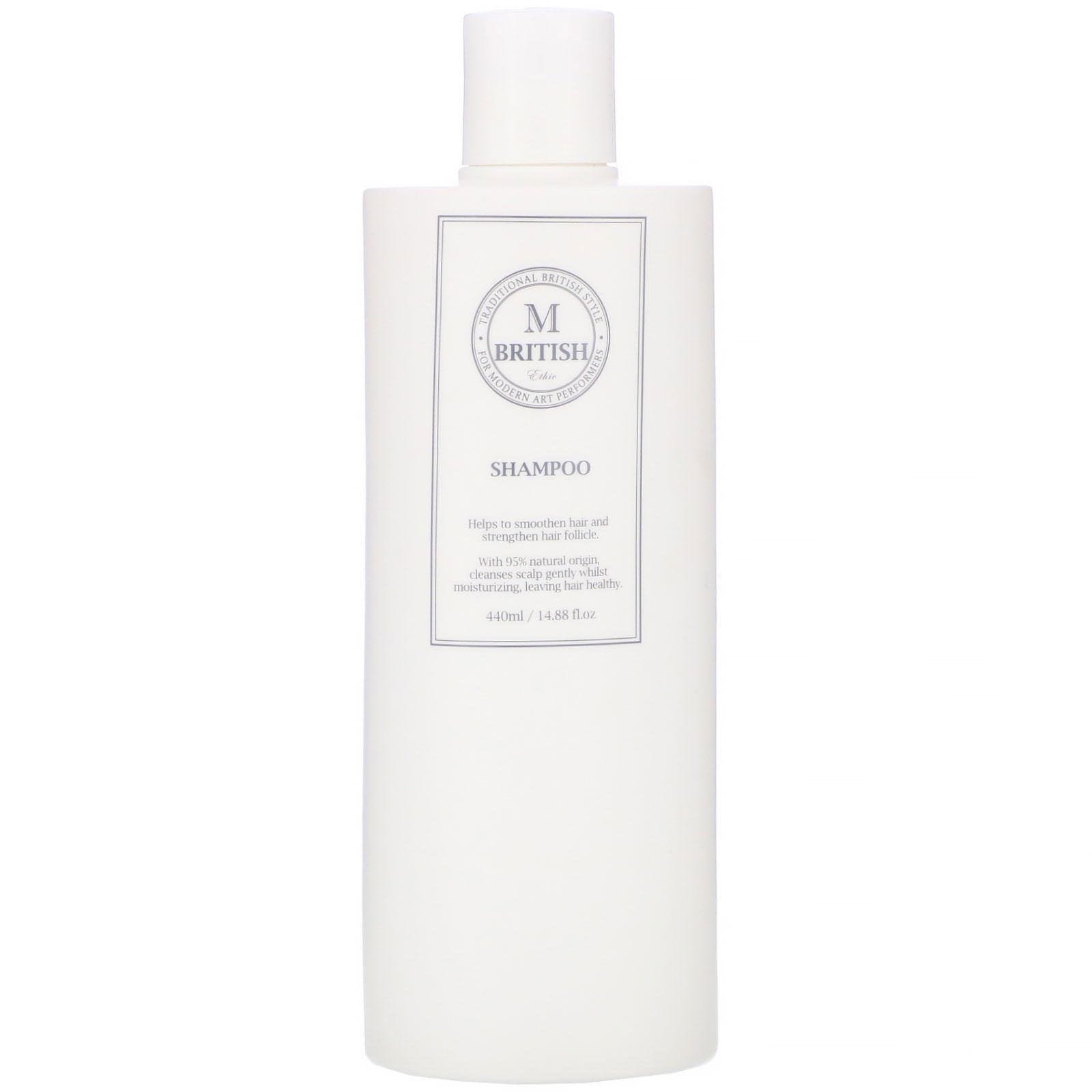 British M, Ethic, Shampoo, 14.88 fl oz (440 ml)