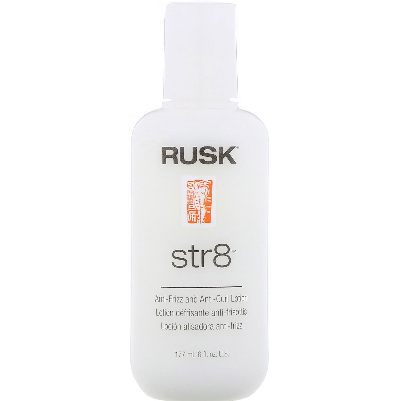 Rusk, Str8, Loción para prevenir el frizz y la formación de rizos, 177 ml (6 oz. líq.)