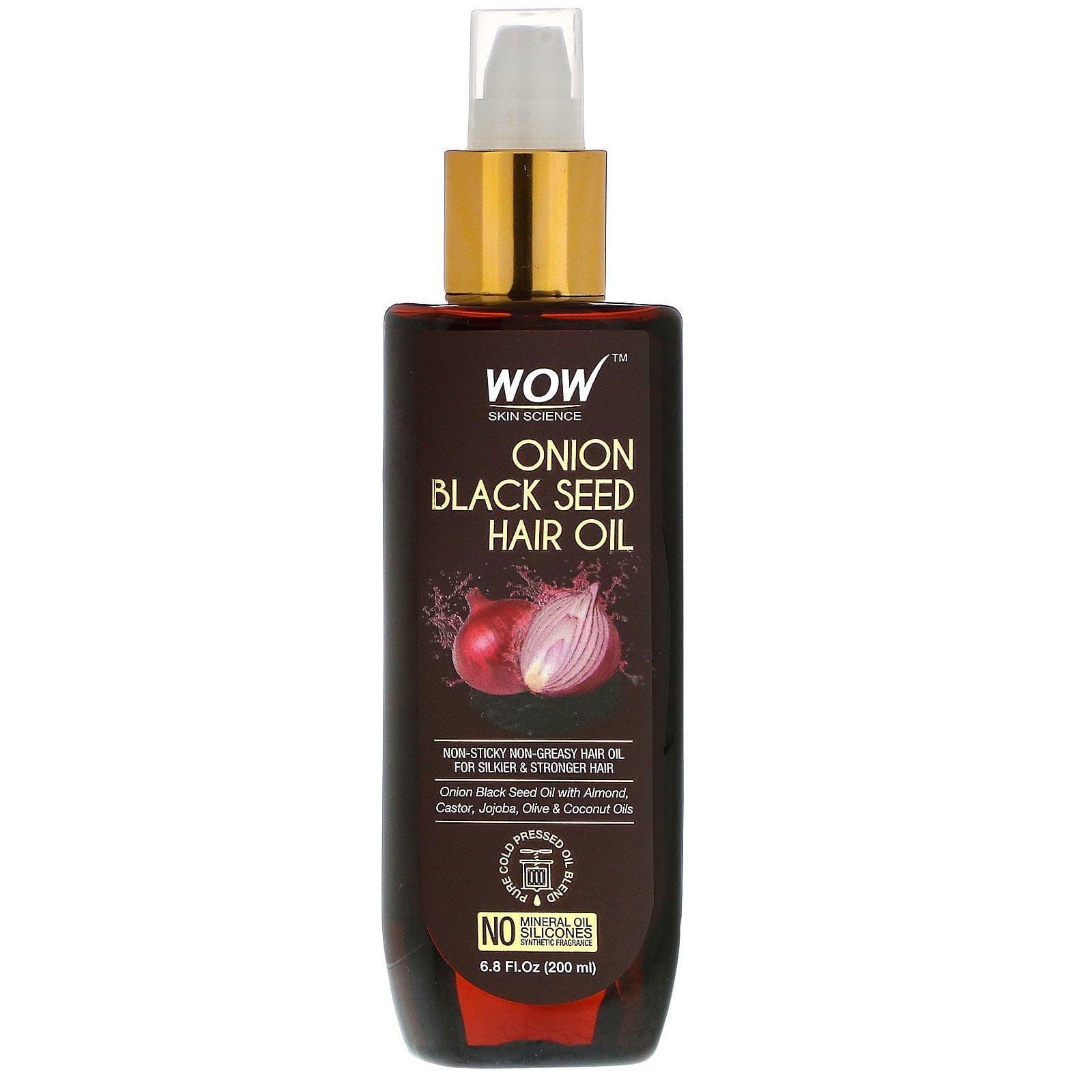 Wow Skin Science, Aceite capilar con semilla de cebolla y niguella, 200 ml (6,8 oz. líq.)