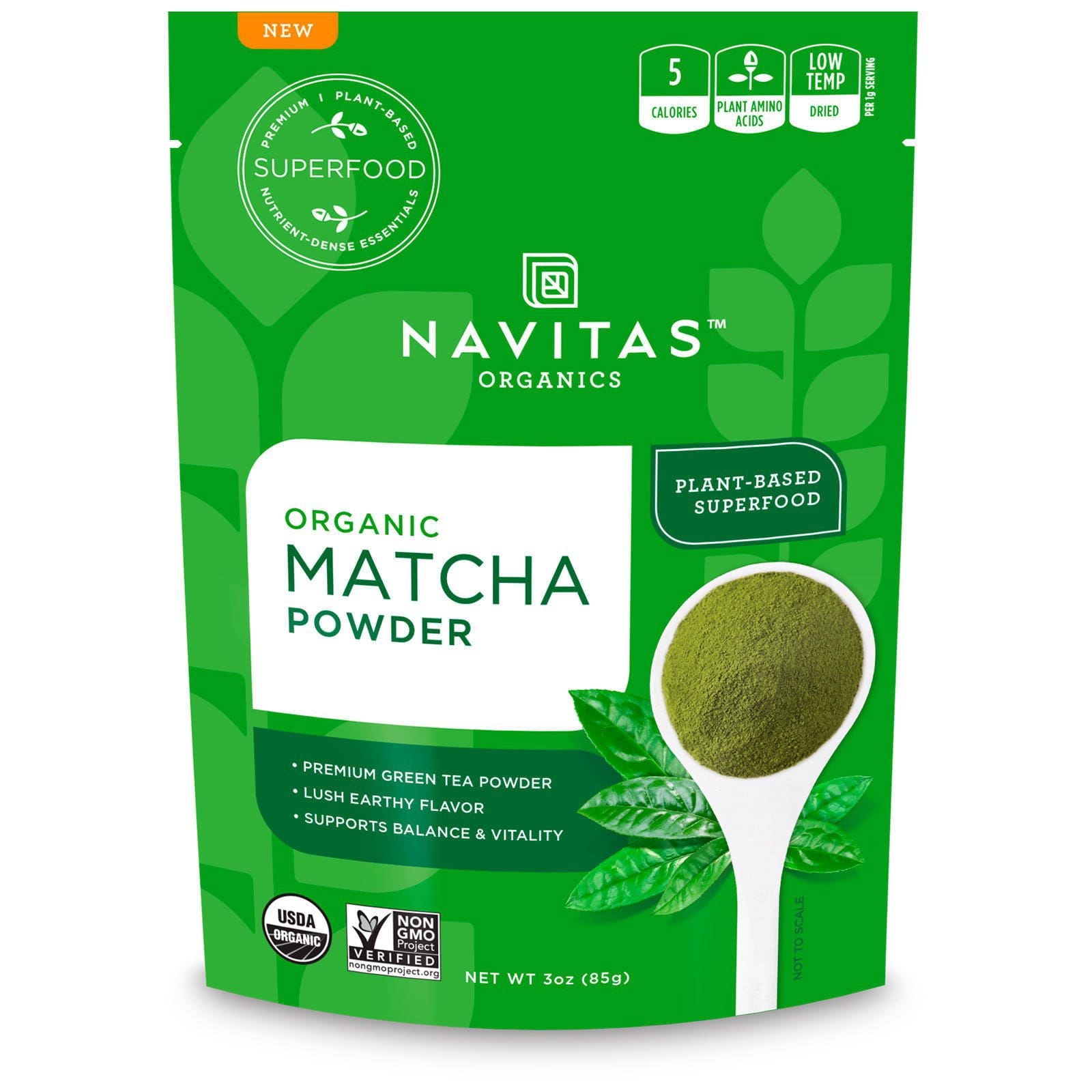 Navitas Organics, Té matcha orgánico en polvo, 3 oz (85 g)