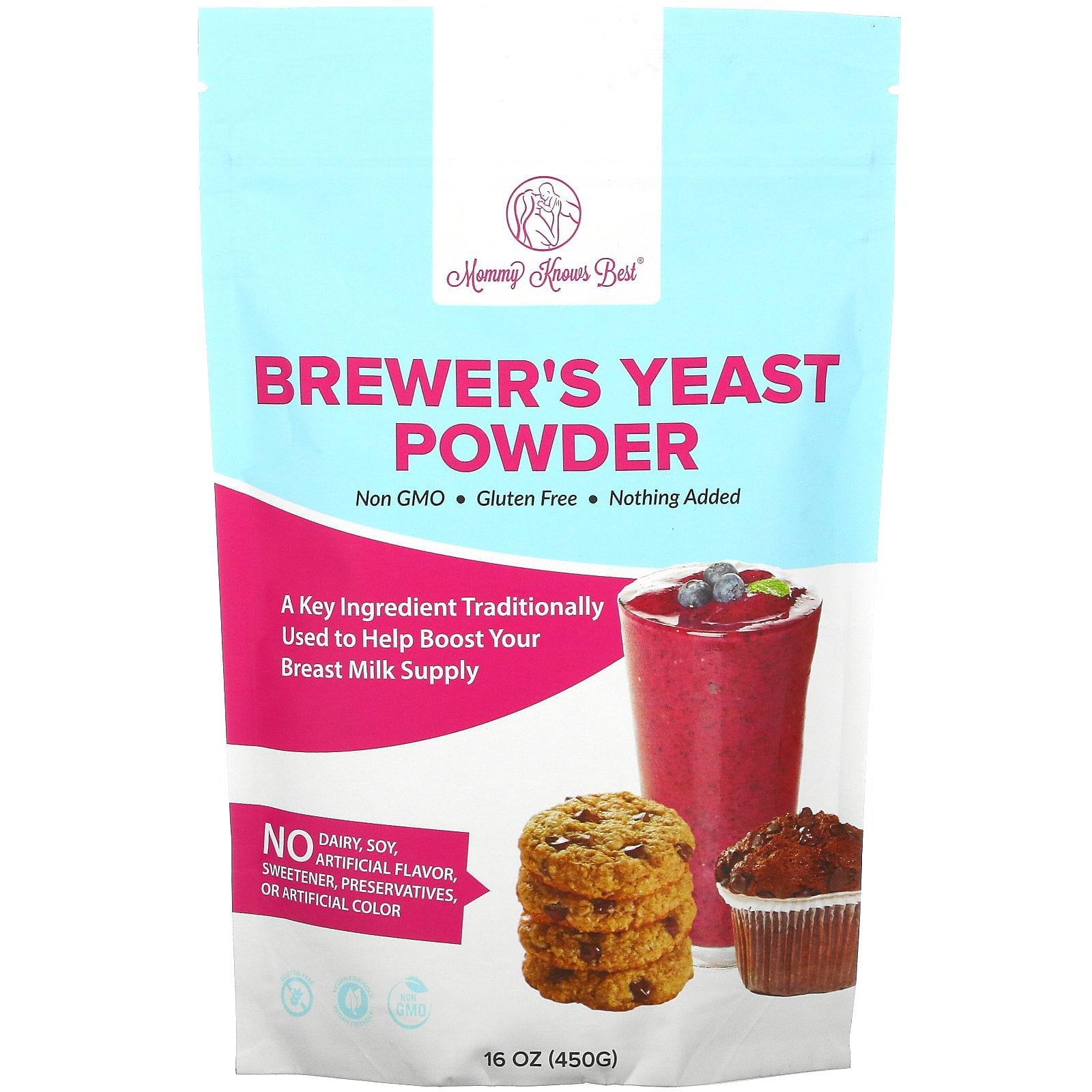 Mommy Knows Best, Brewer's Yeast Powder, 16 oz ( 450 g)