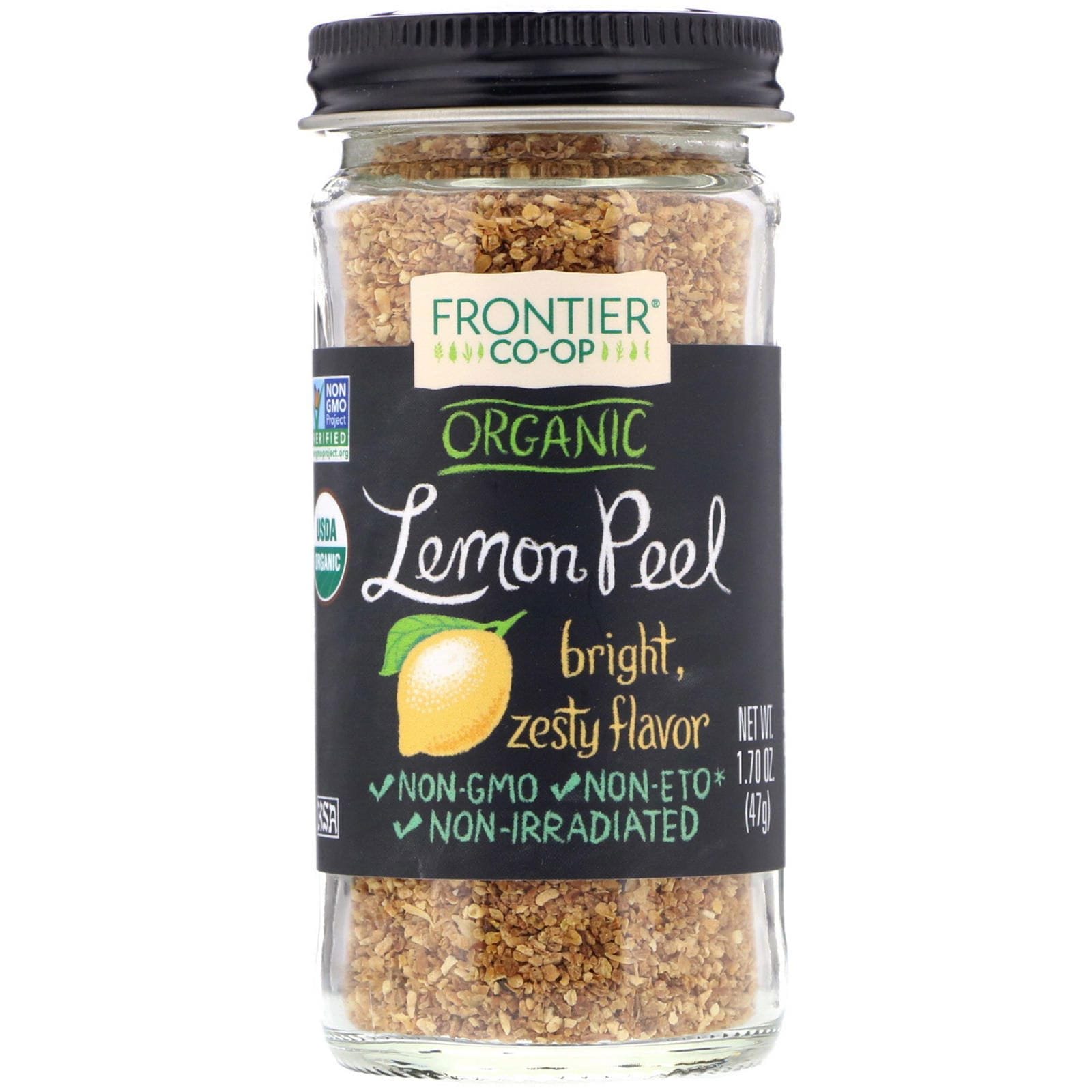 Frontier Natural Products, Limaduras de Limón Orgánico, Gránulos, 1.70 oz (47 g)