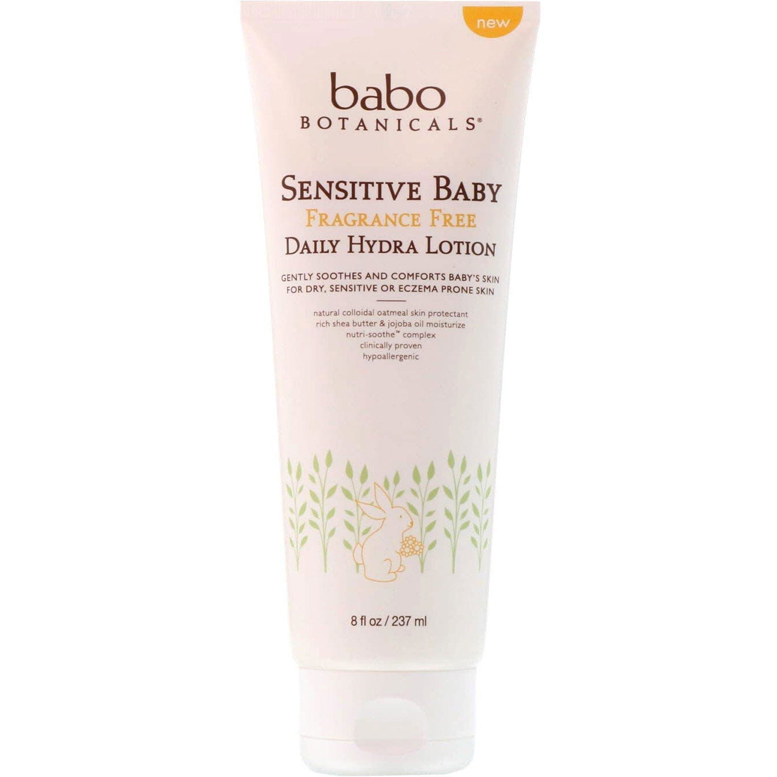 Babo Botanicals, Bebé sensible, loción diaria de hidra, sin aroma, 8 fl. Oz (237 ml)