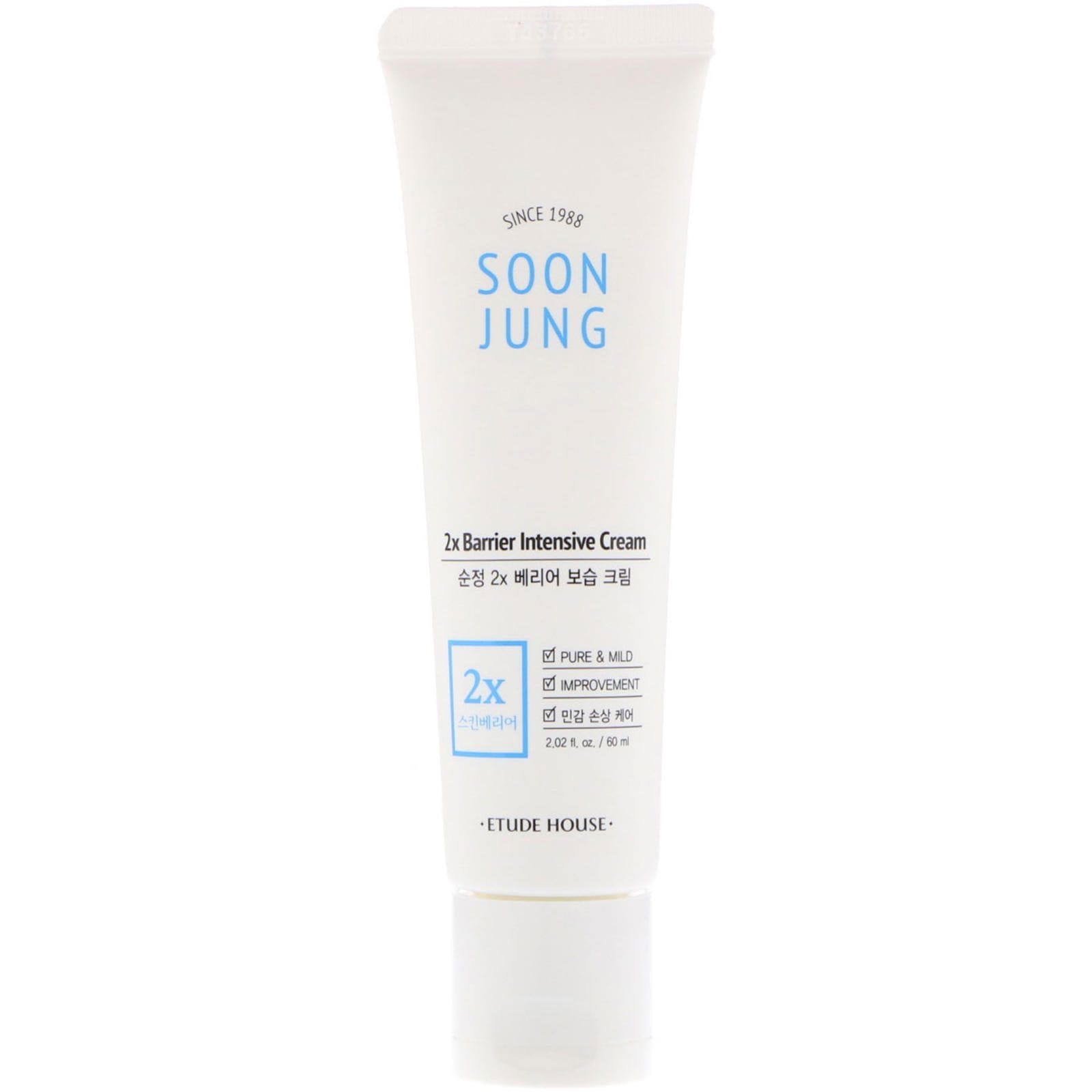Etude House, Soon Jung, Crema intensiva que duplica la barrera de protección de la piel, 60 ml (2,02 oz. líq.)