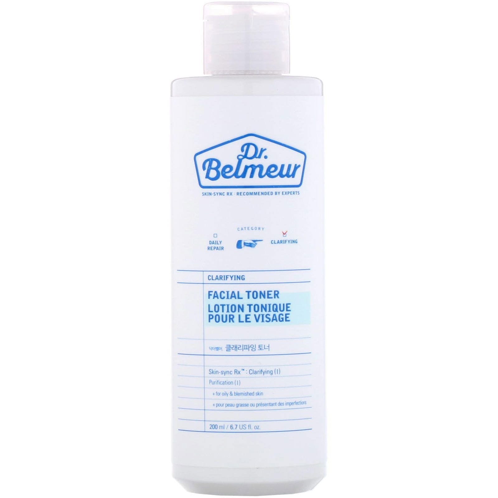 Dr. Belmeur, Aclarador, tónico facial, 6.7 oz líq. (200 ml)