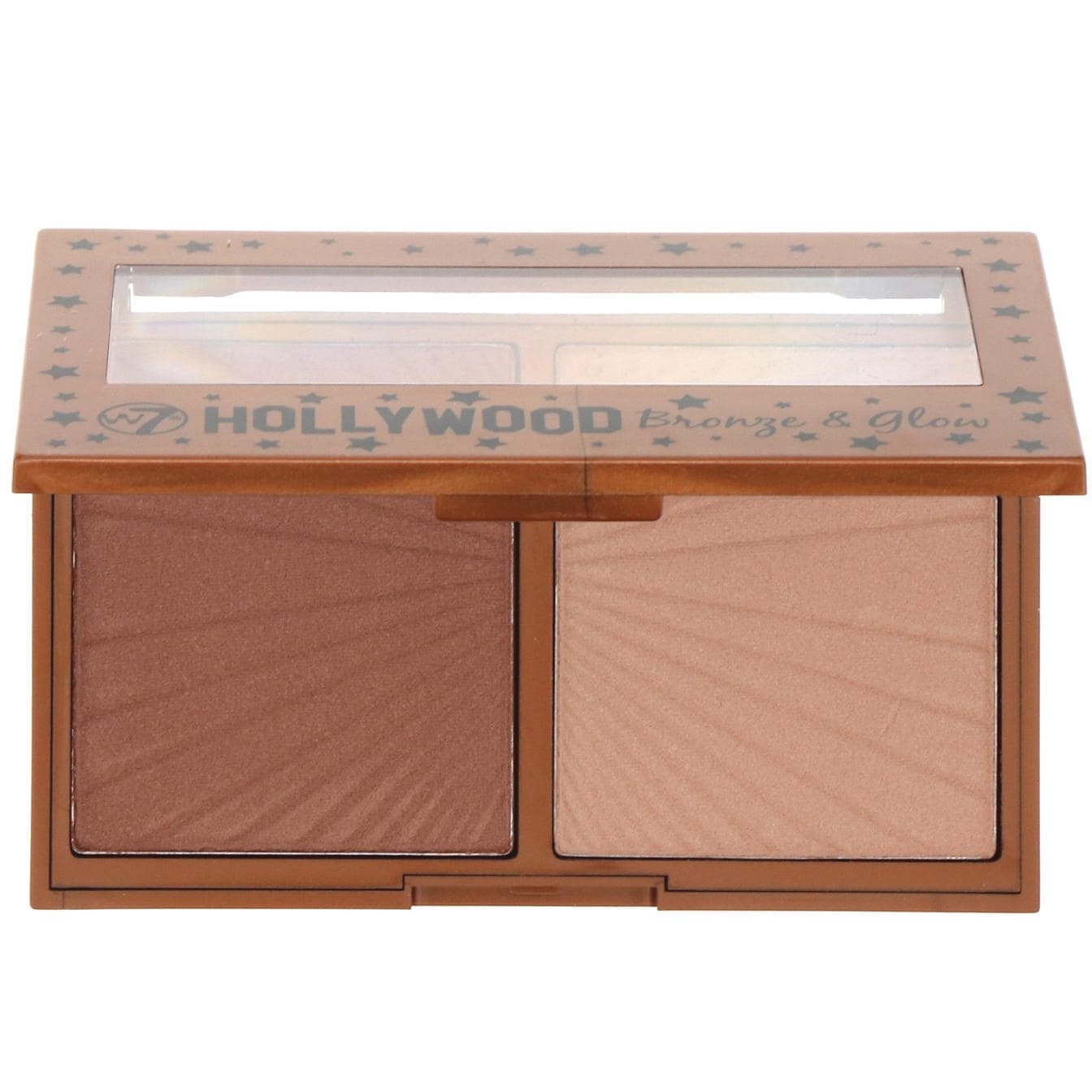 W7, Hollywood, Dúo de polvo facial tono bronce e iluminador