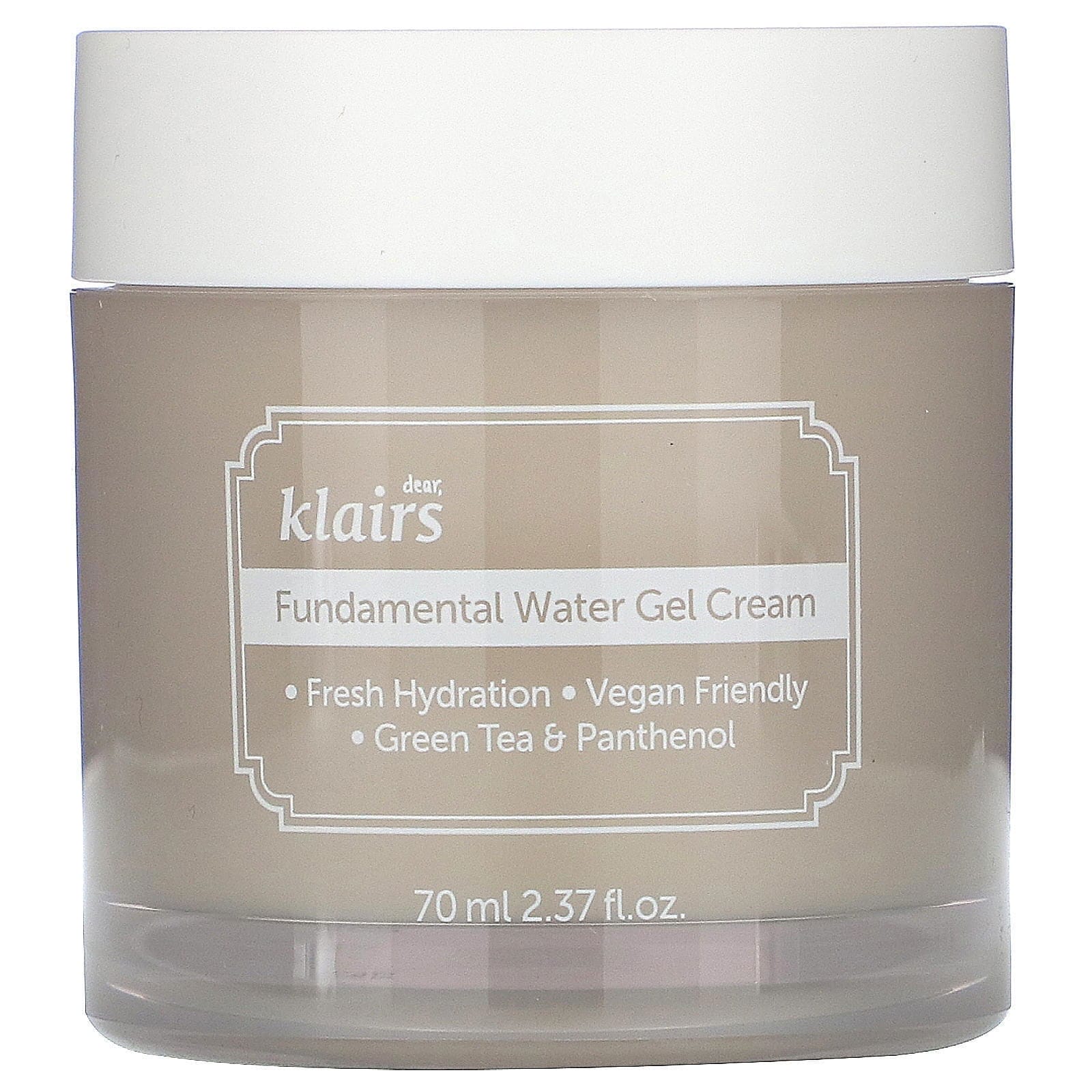 Dear, Klairs, Crema en gel acuosa fundamental, 70 ml (2,37 oz. líq.)