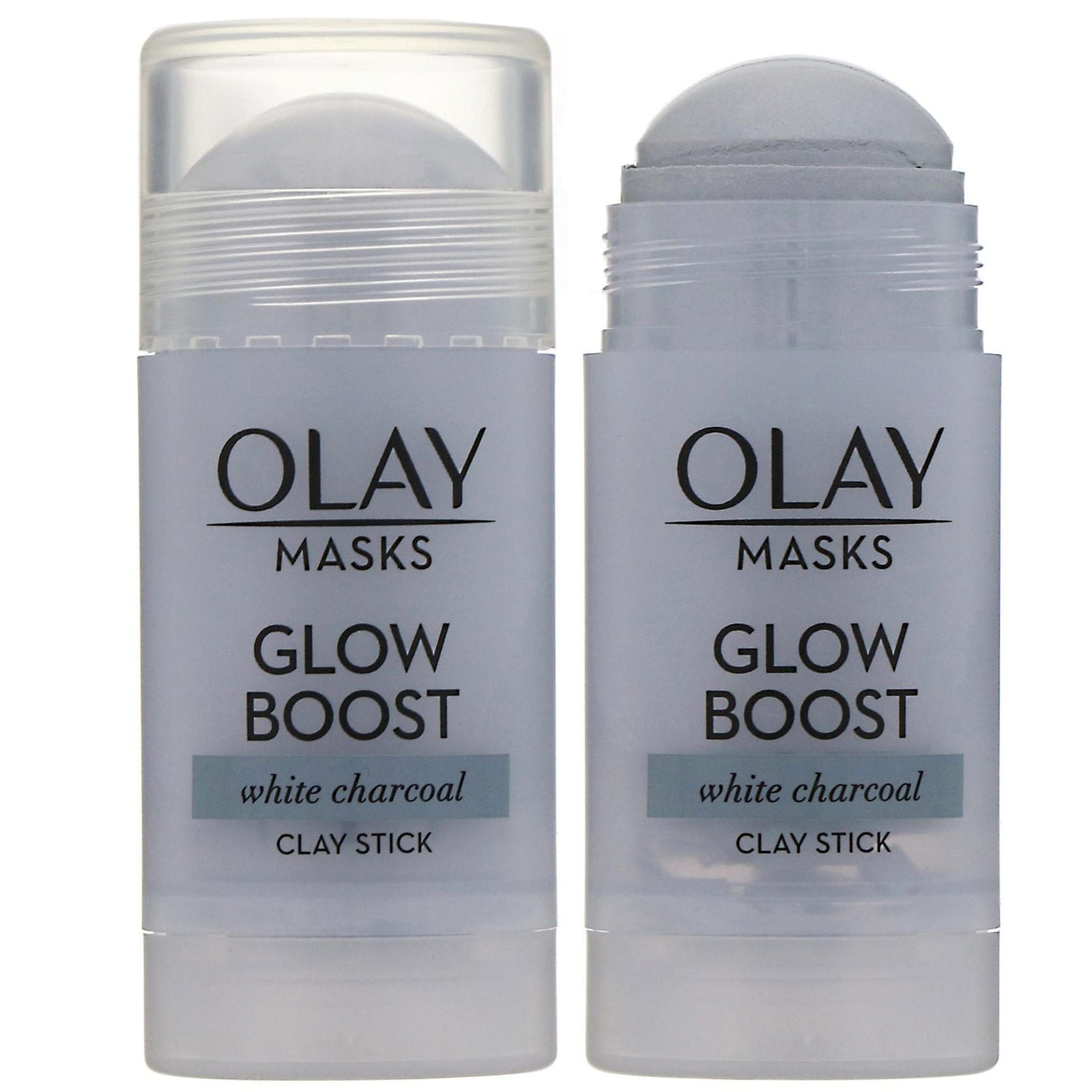Olay, Mascarillas, Impulso de brillo, Mascarilla de arcilla en barra con carbón blanco, 48 g (1,7 oz)